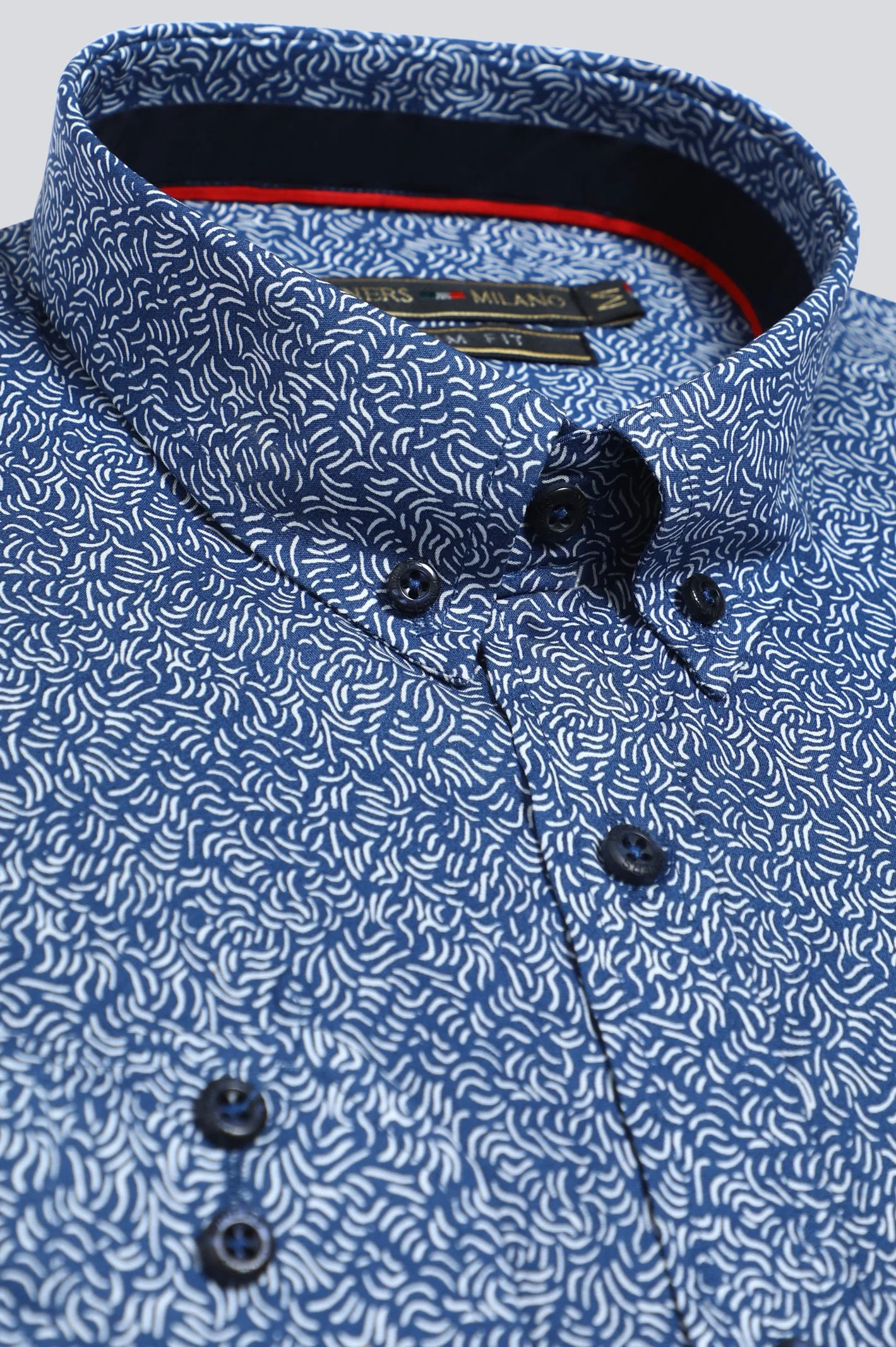 Blue Casual Milano Shirt - Image 3