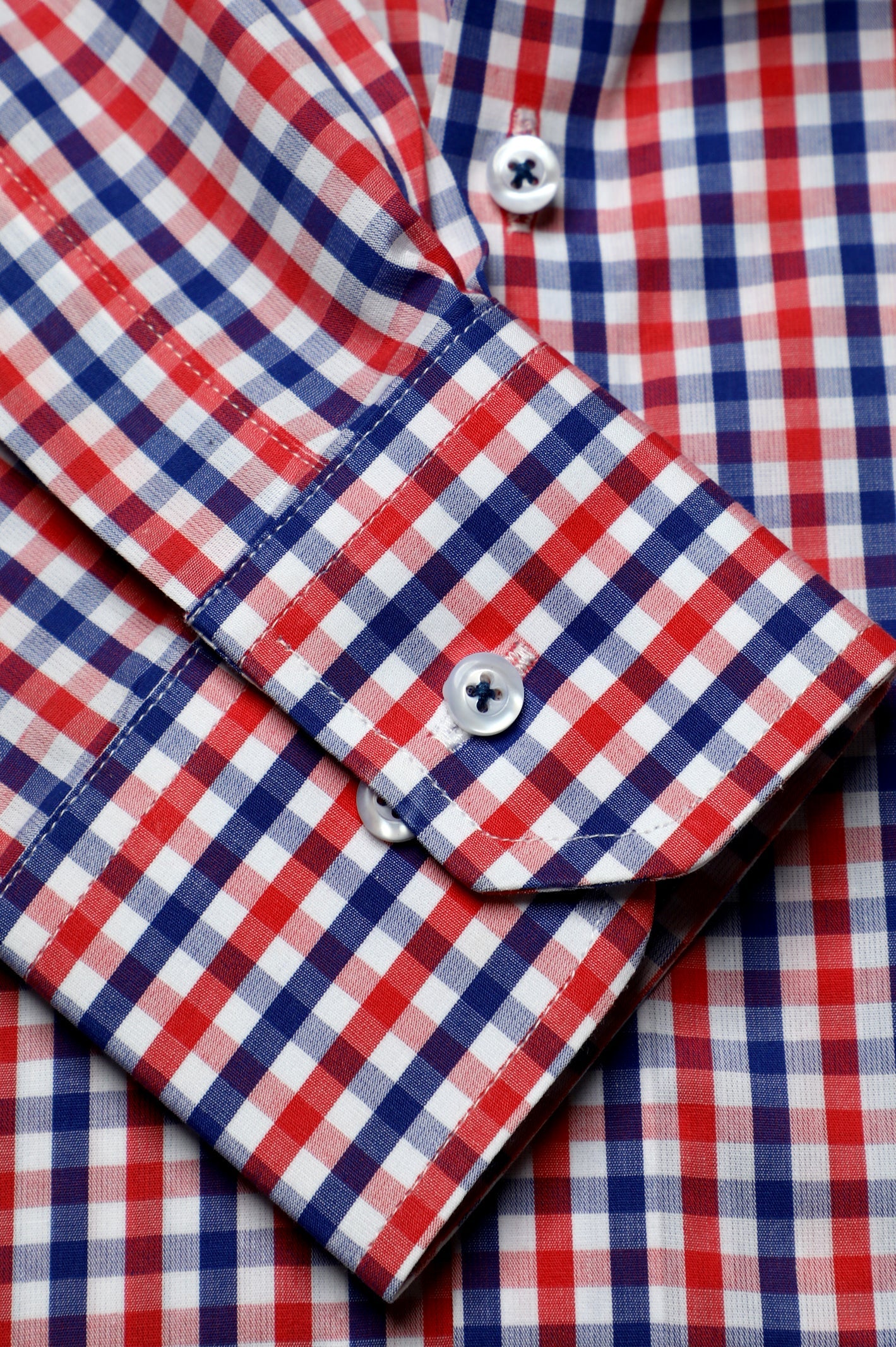 Multicolor Gingham Check Casual Milano Shirt - Image 3