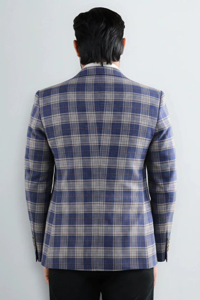 Blue Check Blazer - Image 4