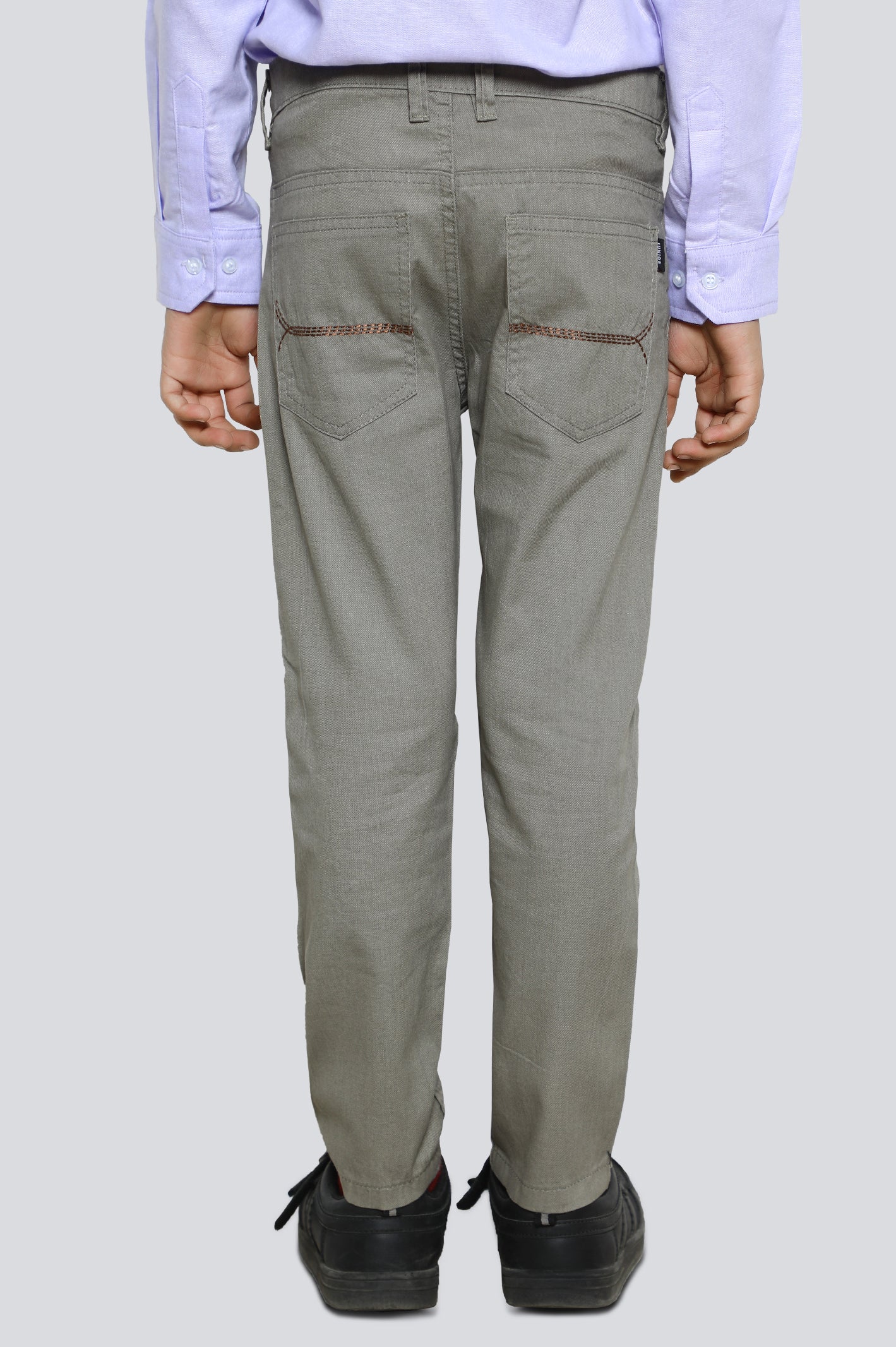 Beige Slim Fit Chino Trouser - Image 3