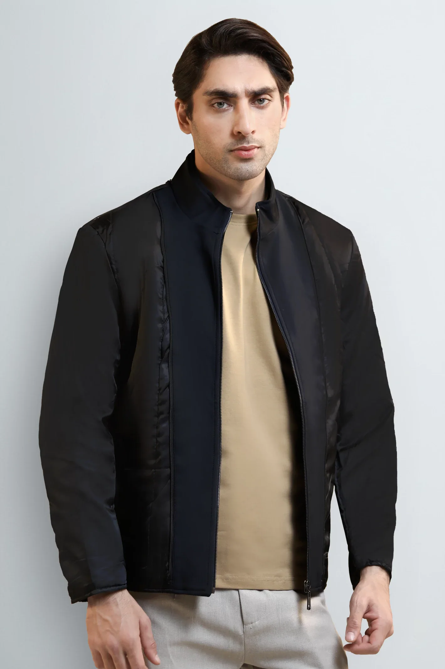 Double-Breasted Overcoat with Detachable Jacket - Image 5
