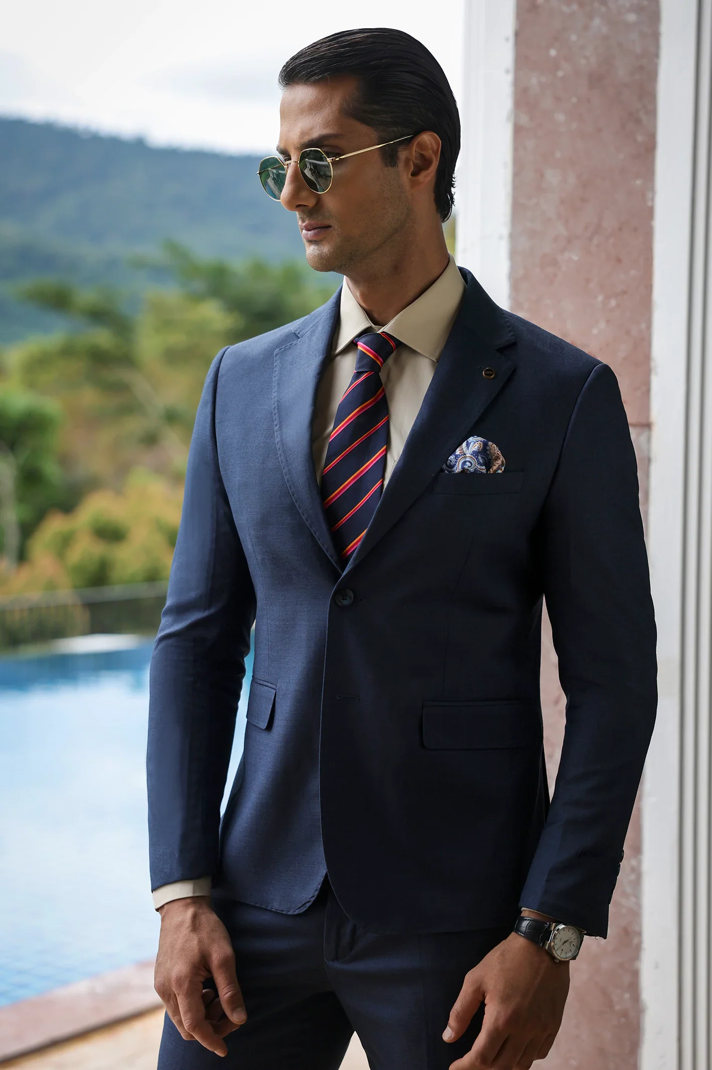 Dark Blue Formal 2PC Suit - Image 2