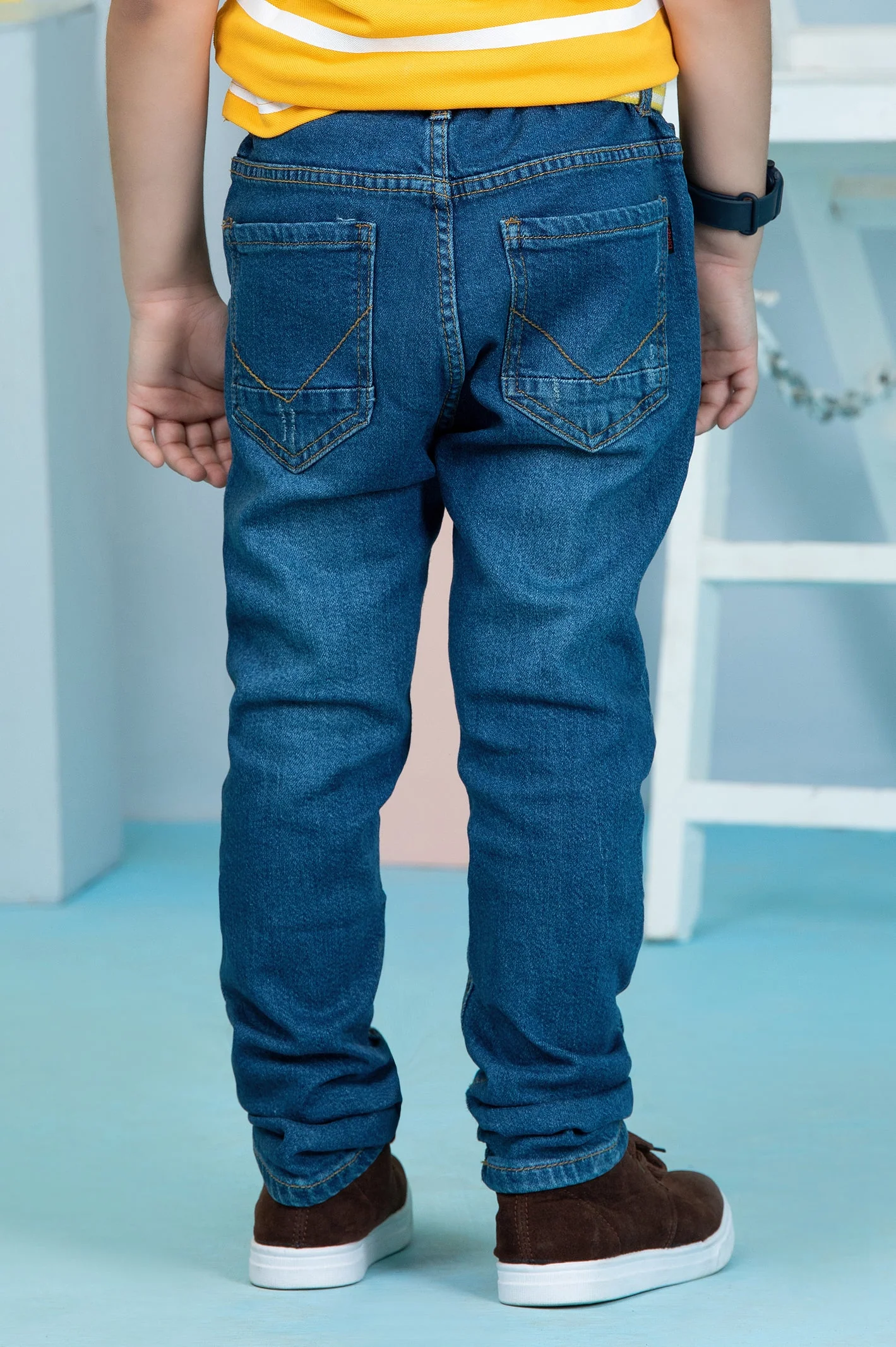 Blue Relaxed Fit Denim Jeans - Image 3