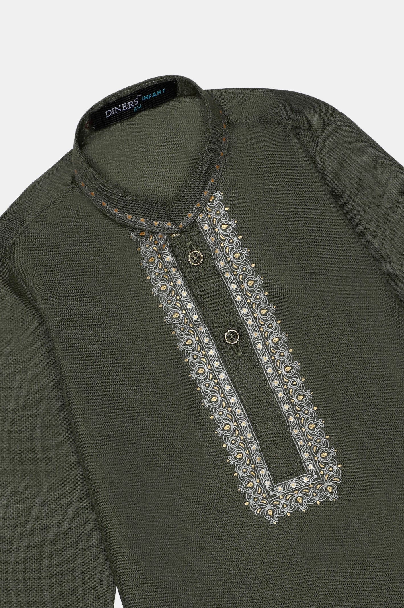 Dark Green Infant Kurta Shalwar - Image 2