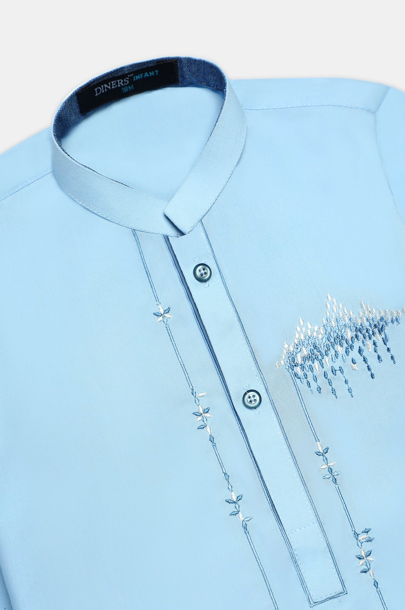 Sky Blue Infant Kurta Shalwar - Image 2