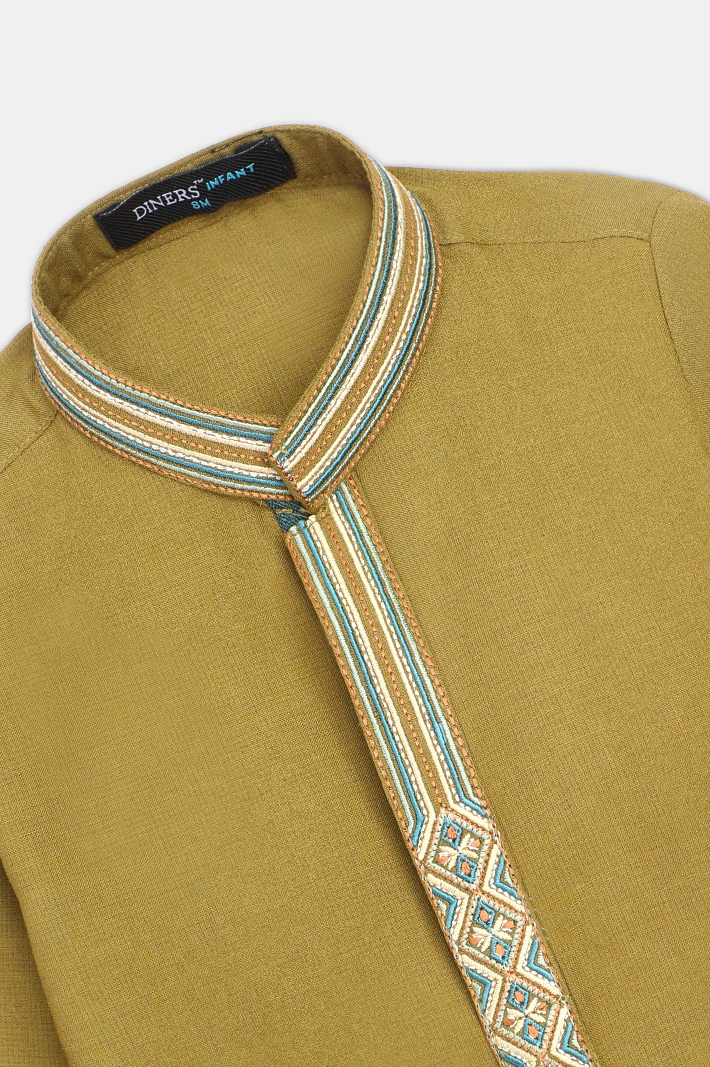 Olive Infant Kurta Shalwar - Image 2