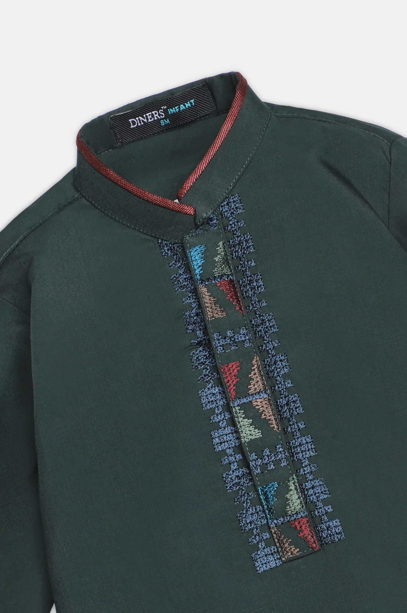 Dark Green Infant Kurta Shalwar - Image 2
