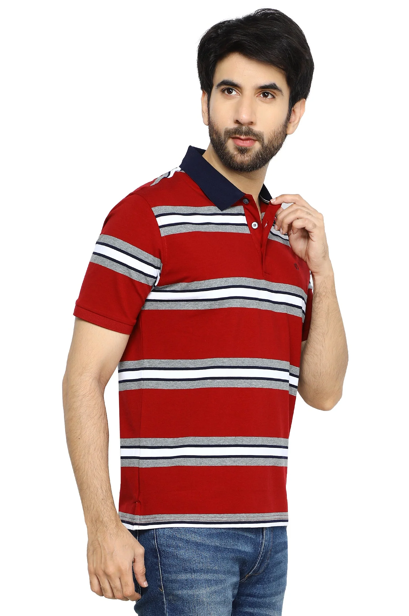 Striped Polo Shirt - Image 2