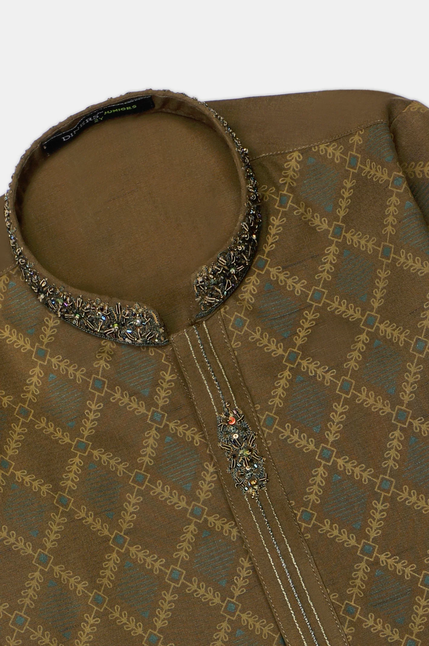 Olive Boys Kurta Pajama - Image 2
