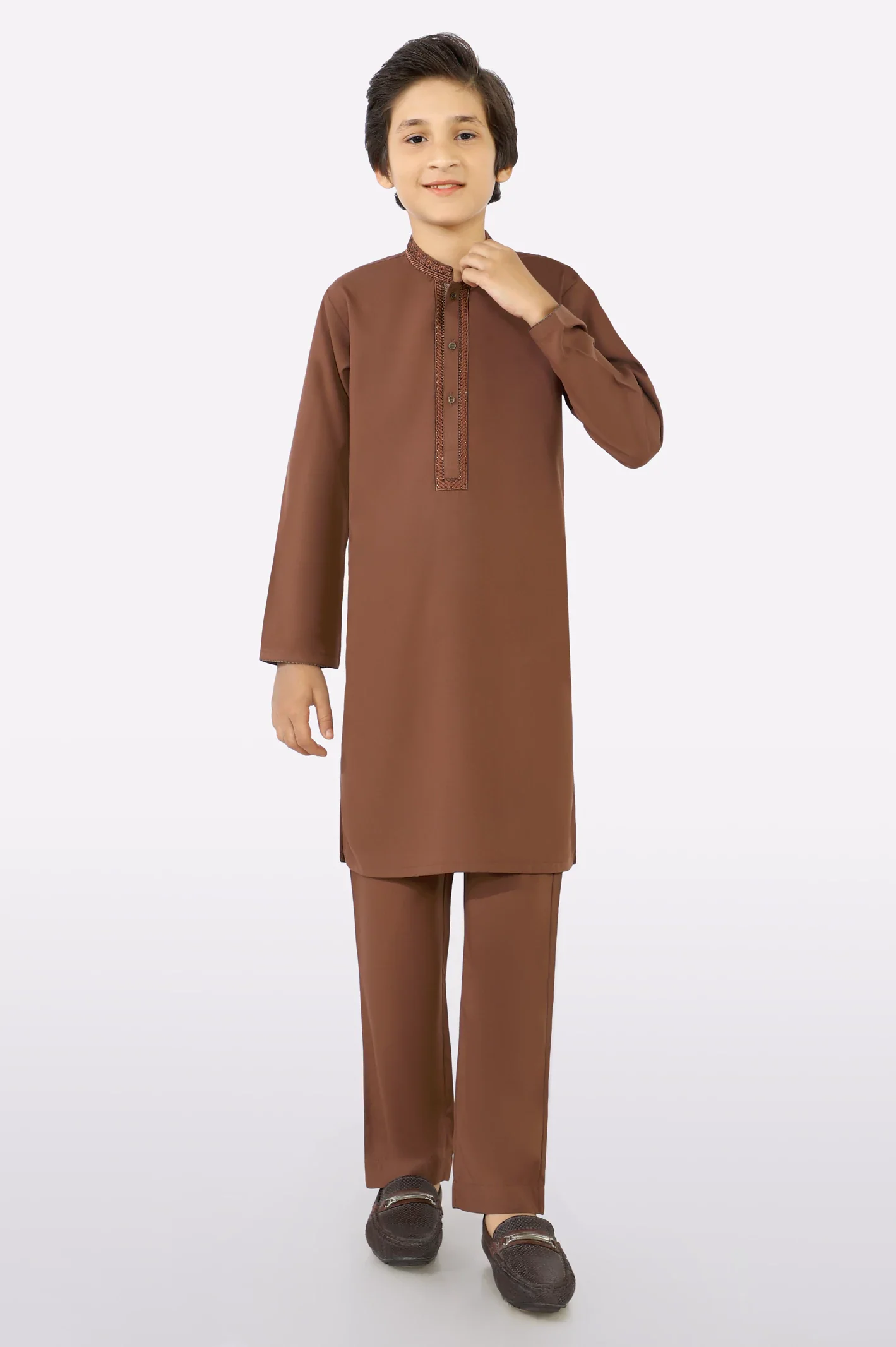 Light Brown Boys Kurta Pajama