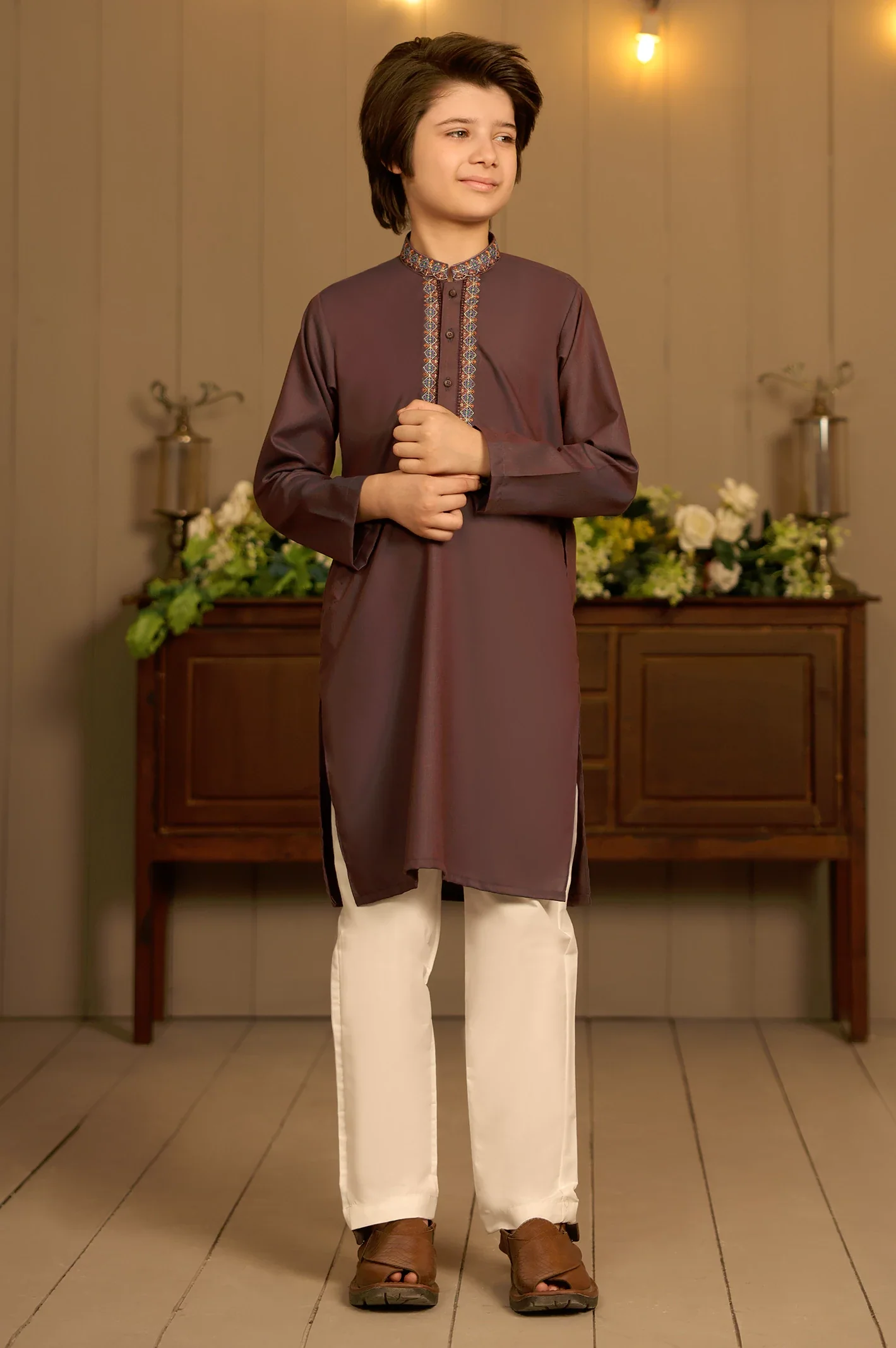 Purple Boys Kurta Pajama
