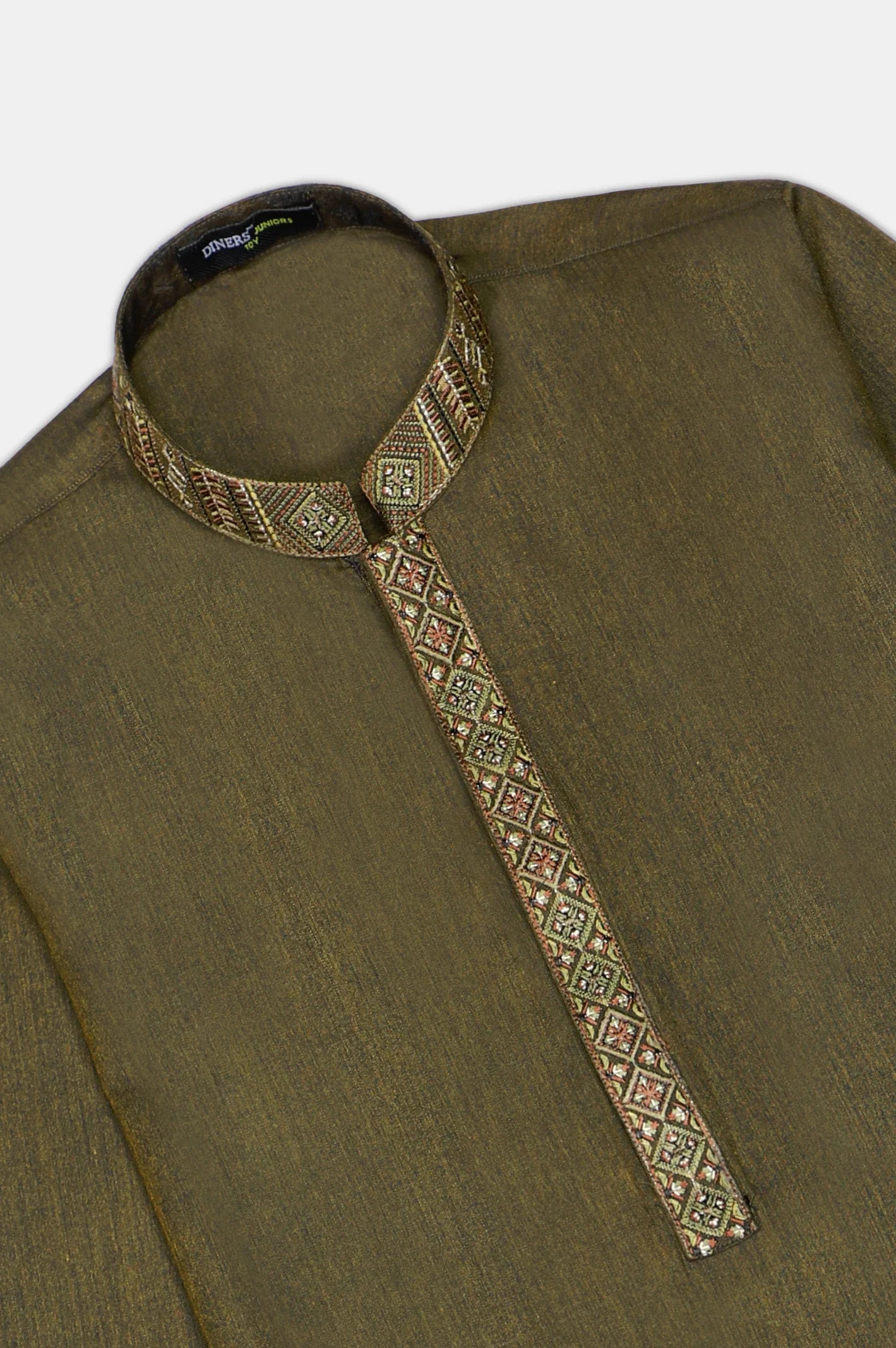 Dark Green Boys Kurta Pajama - Image 2