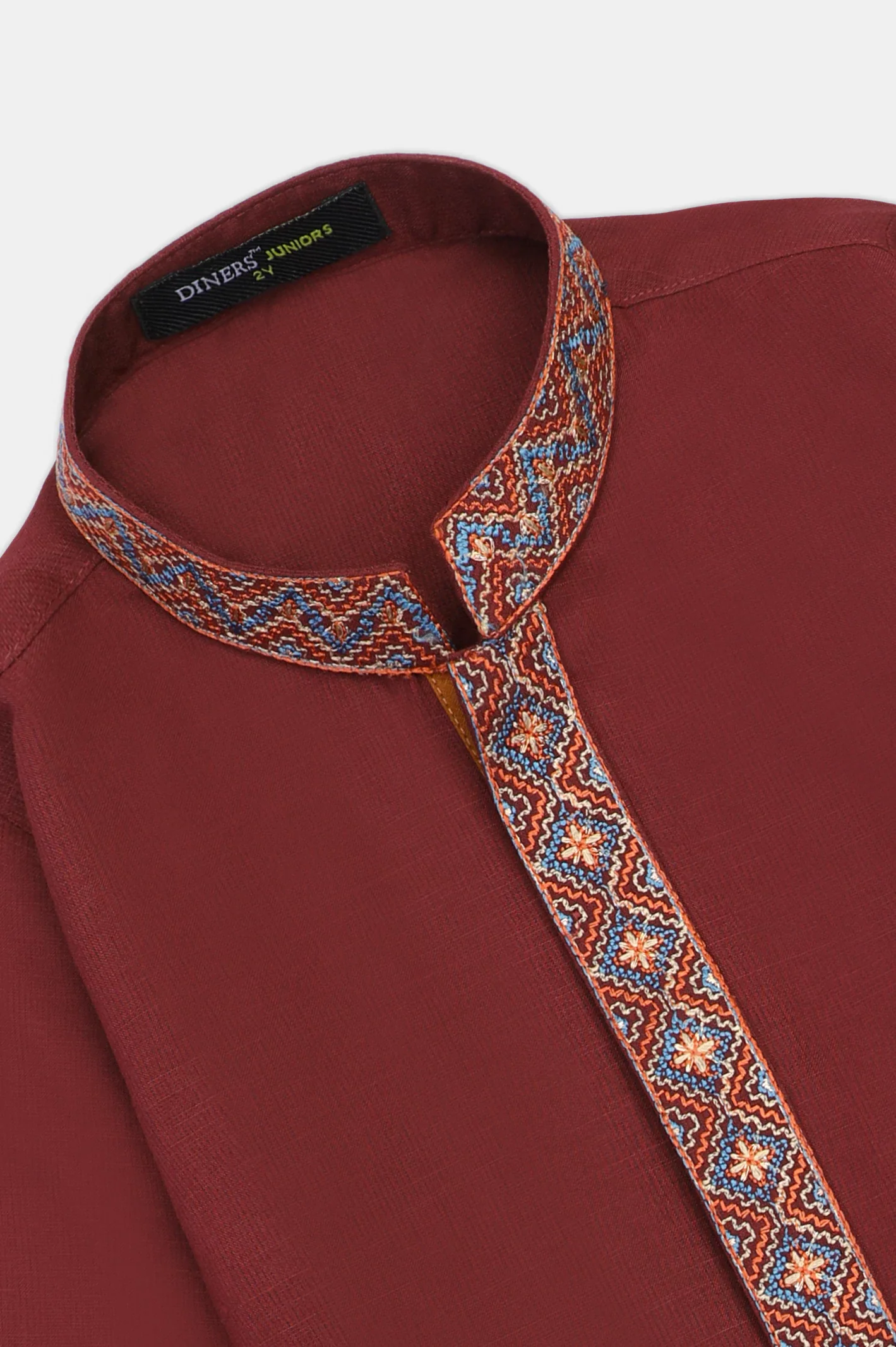 Maroon Boys Kurta Pajama - Image 2
