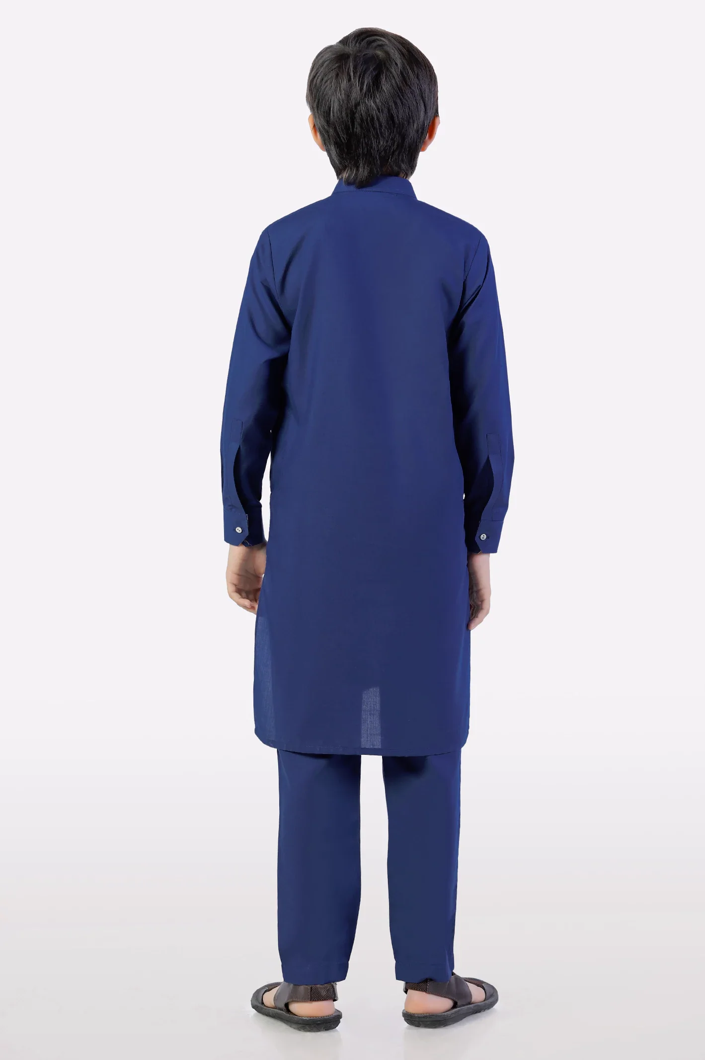 Royal Blue Boys Kurta Pajama - Image 4
