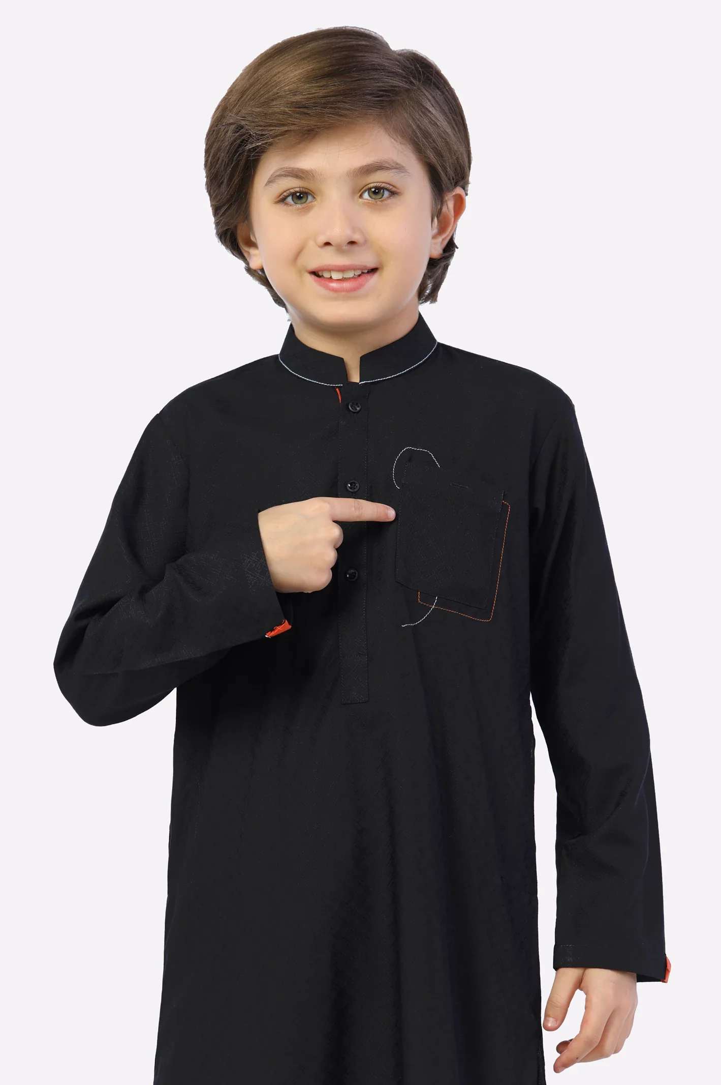 Black Boys Kurta Pajama - Image 2