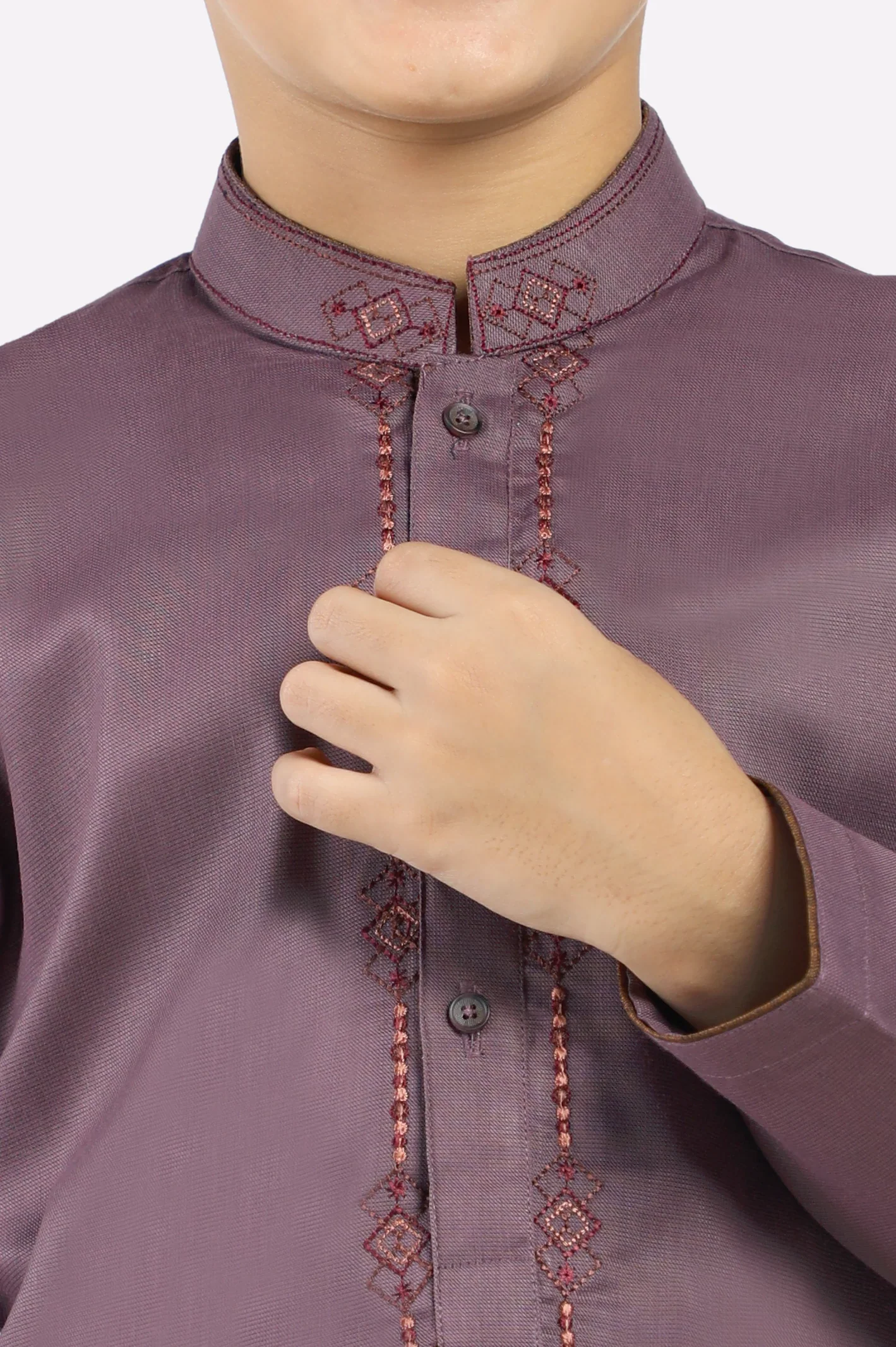 Light Purple Boys Kameez Shalwar - Image 3