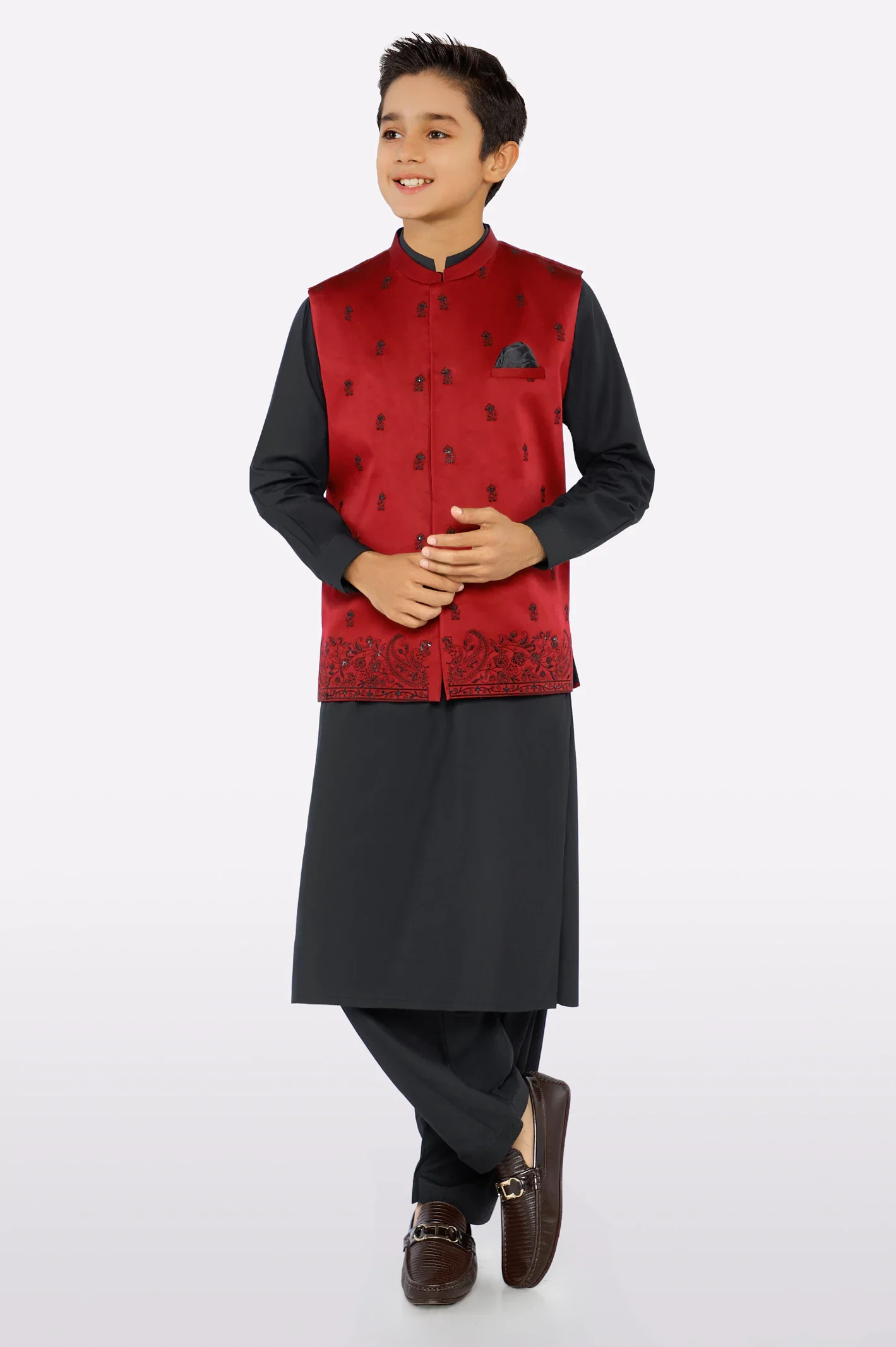 Boys Kameez Shalwar with waistcoat