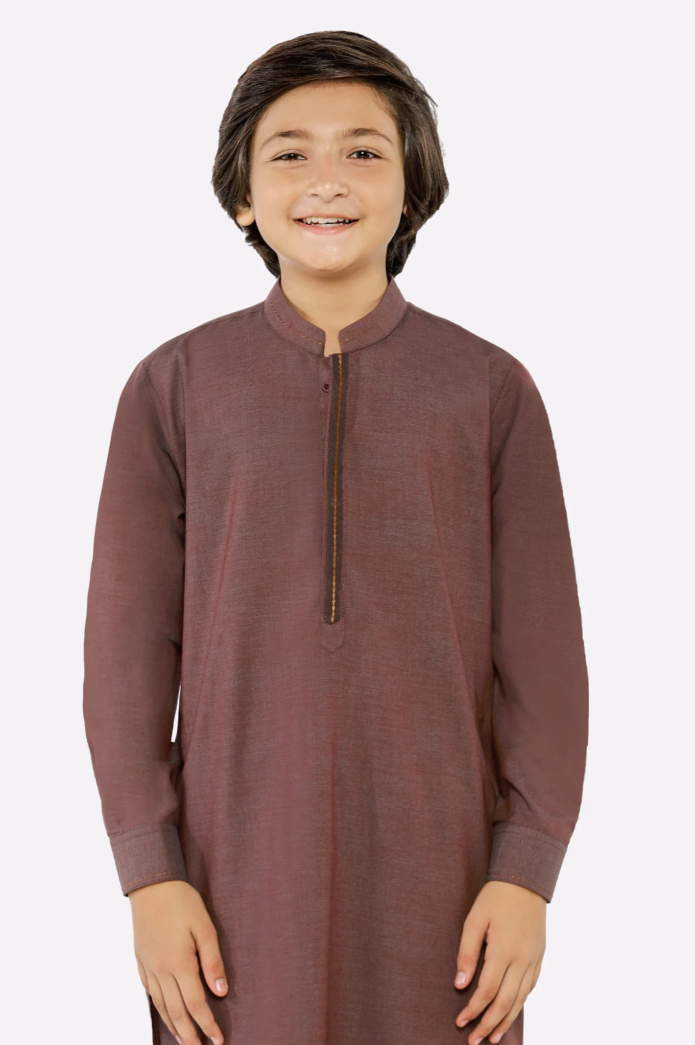 Dark Purple Boys Kurta Pajama - Image 2