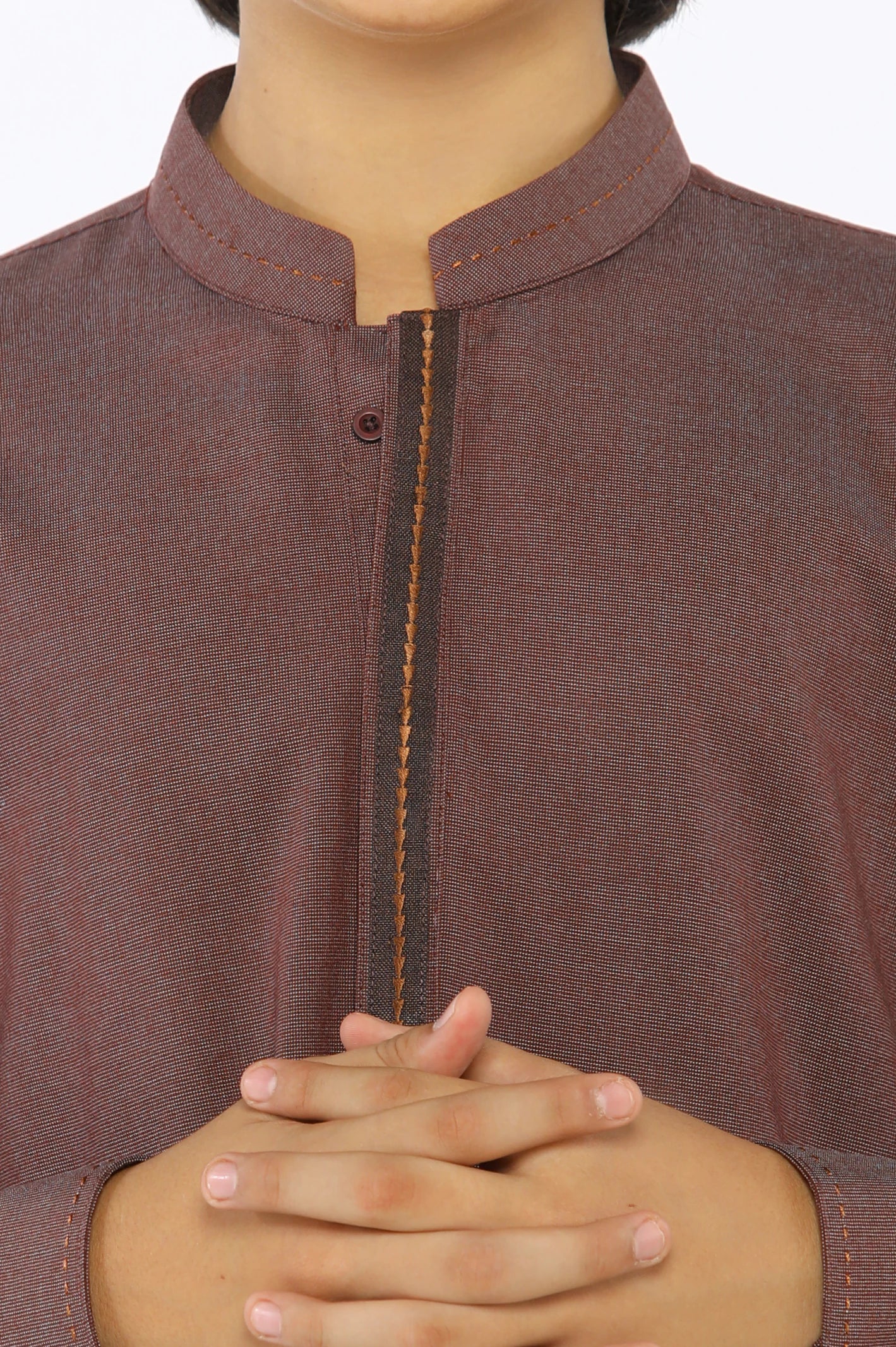 Dark Purple Boys Kurta Pajama - Image 3