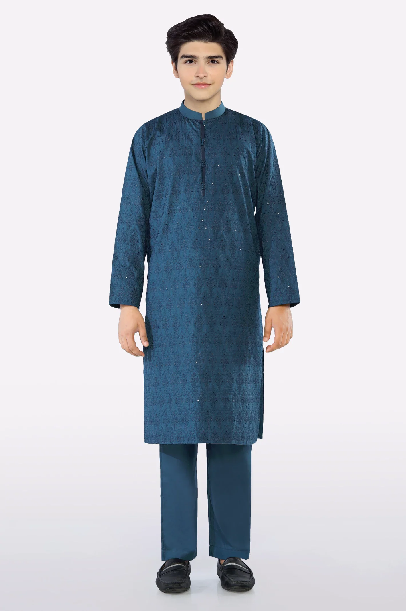 Blue Teens Kurta Pajama