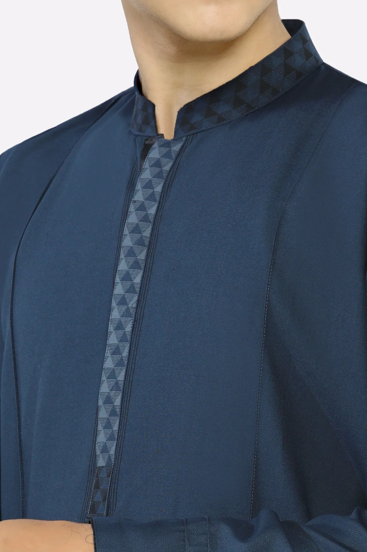 Teal Blue Teens Kurta Pajama - Image 3