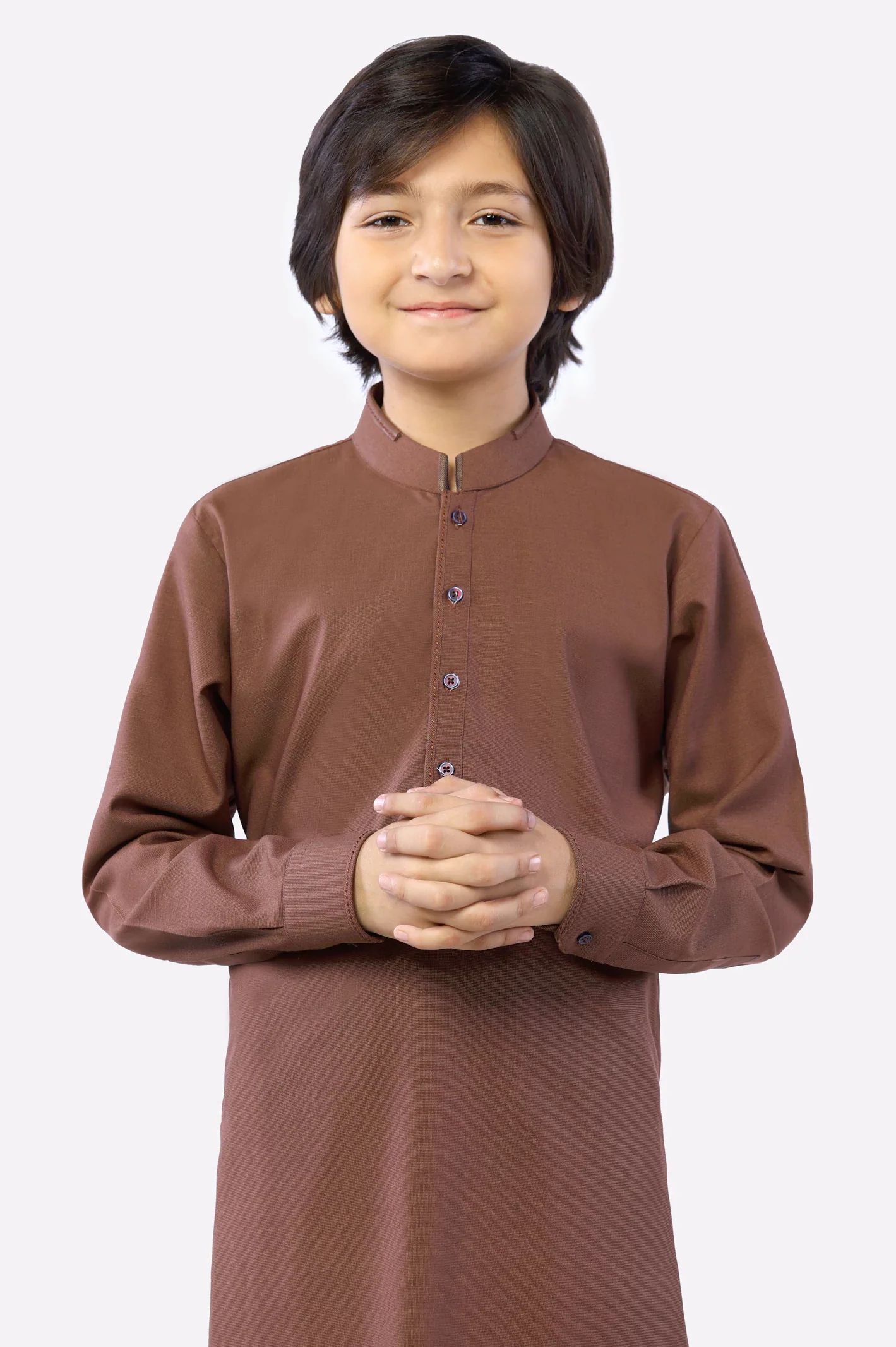 Rust Boys Kurta Pajama - Image 2