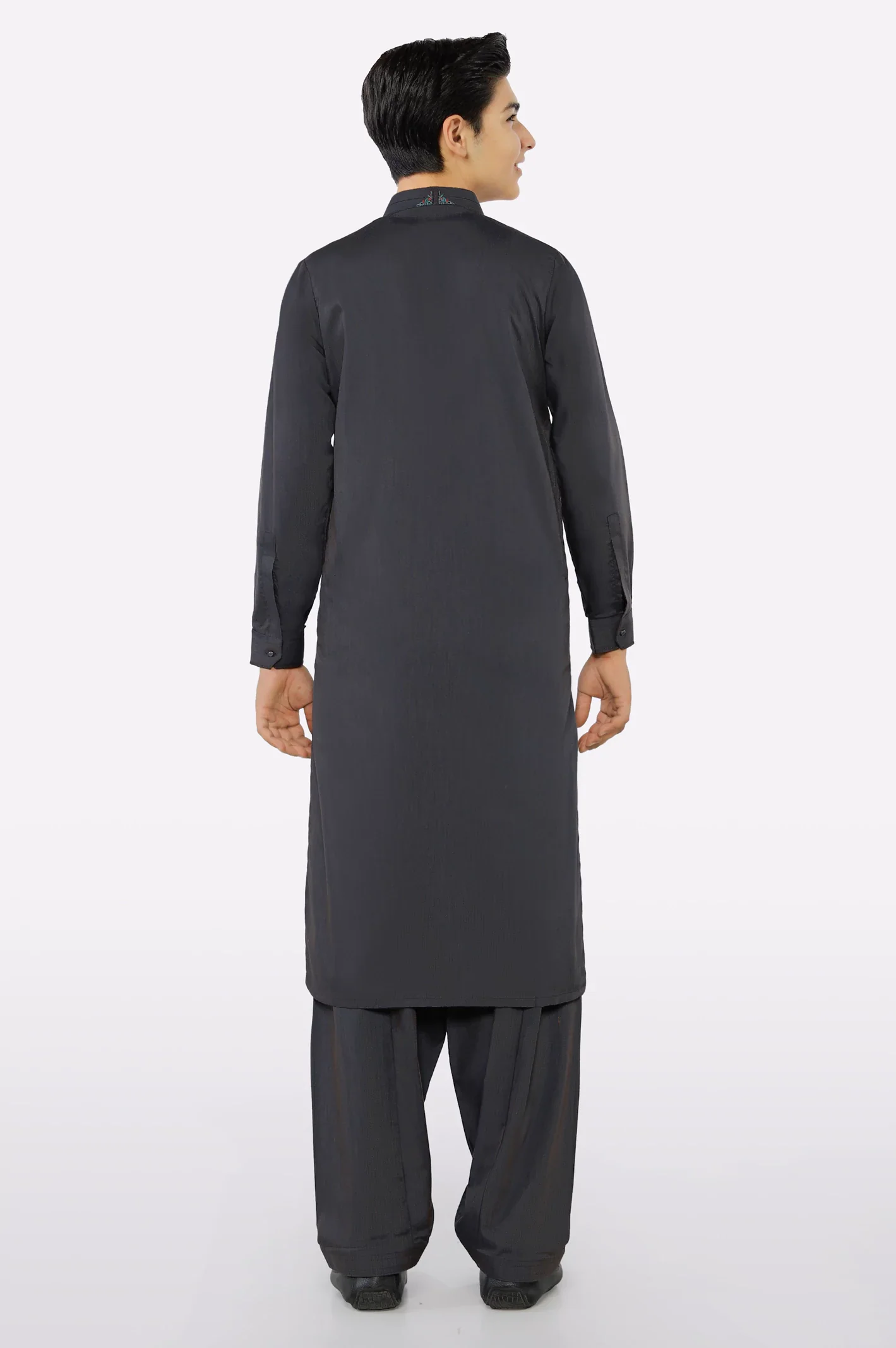 Charcoal Teens Kameez Shalwar - Image 3