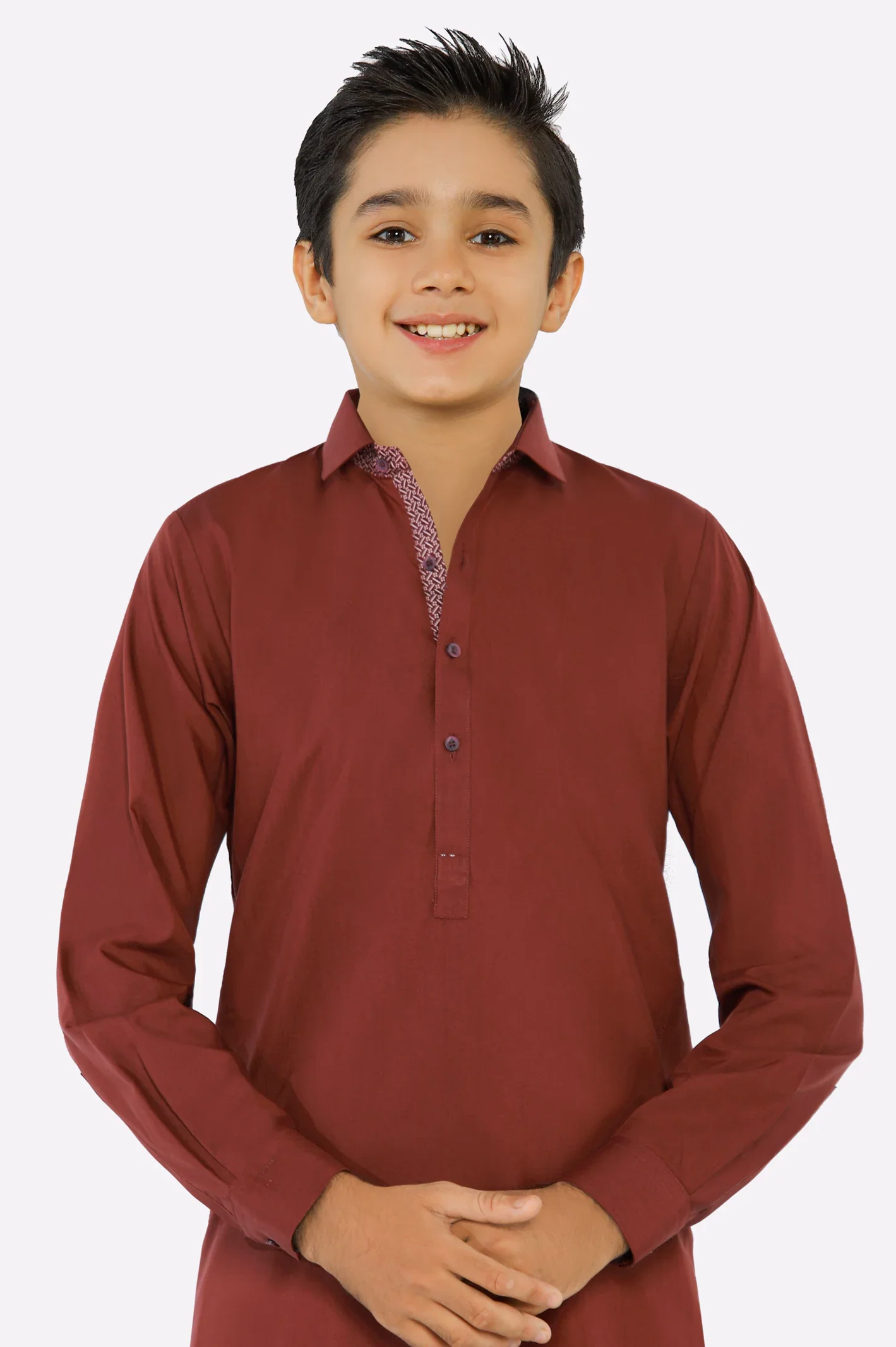Maroon Teens Kameez Shalwar - Image 2