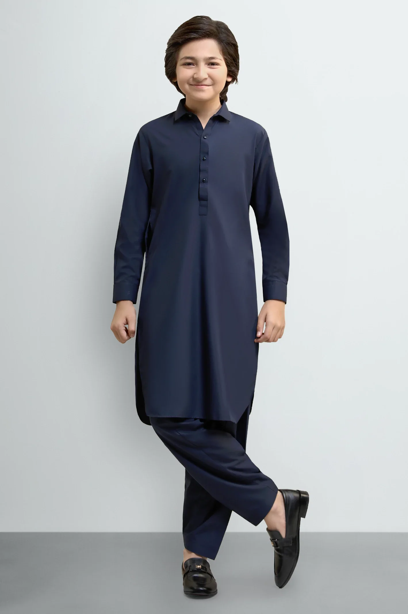 Navy Blue Teens Kameez Shalwar