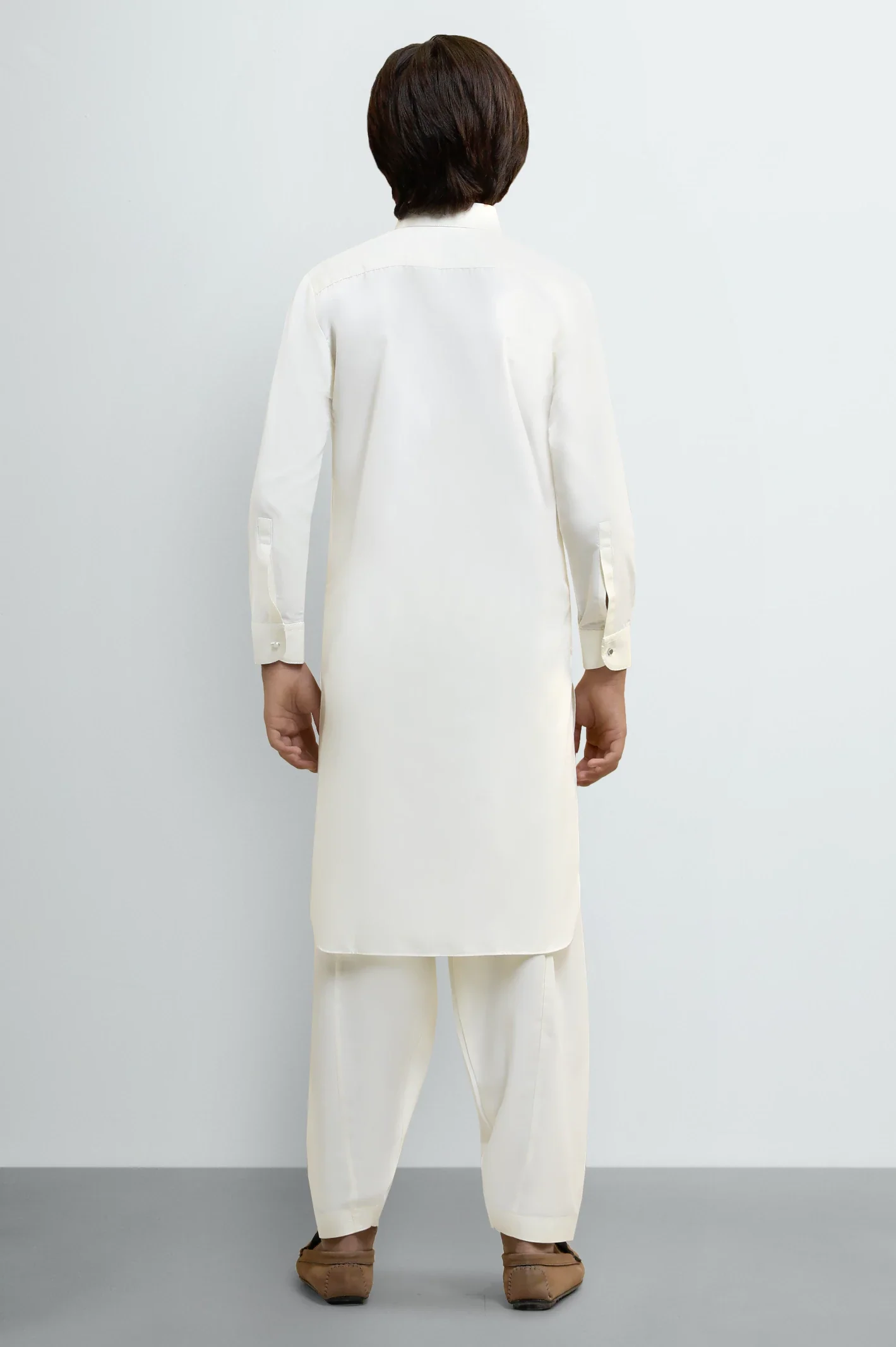 Cream Teens Kameez Shalwar - Image 4