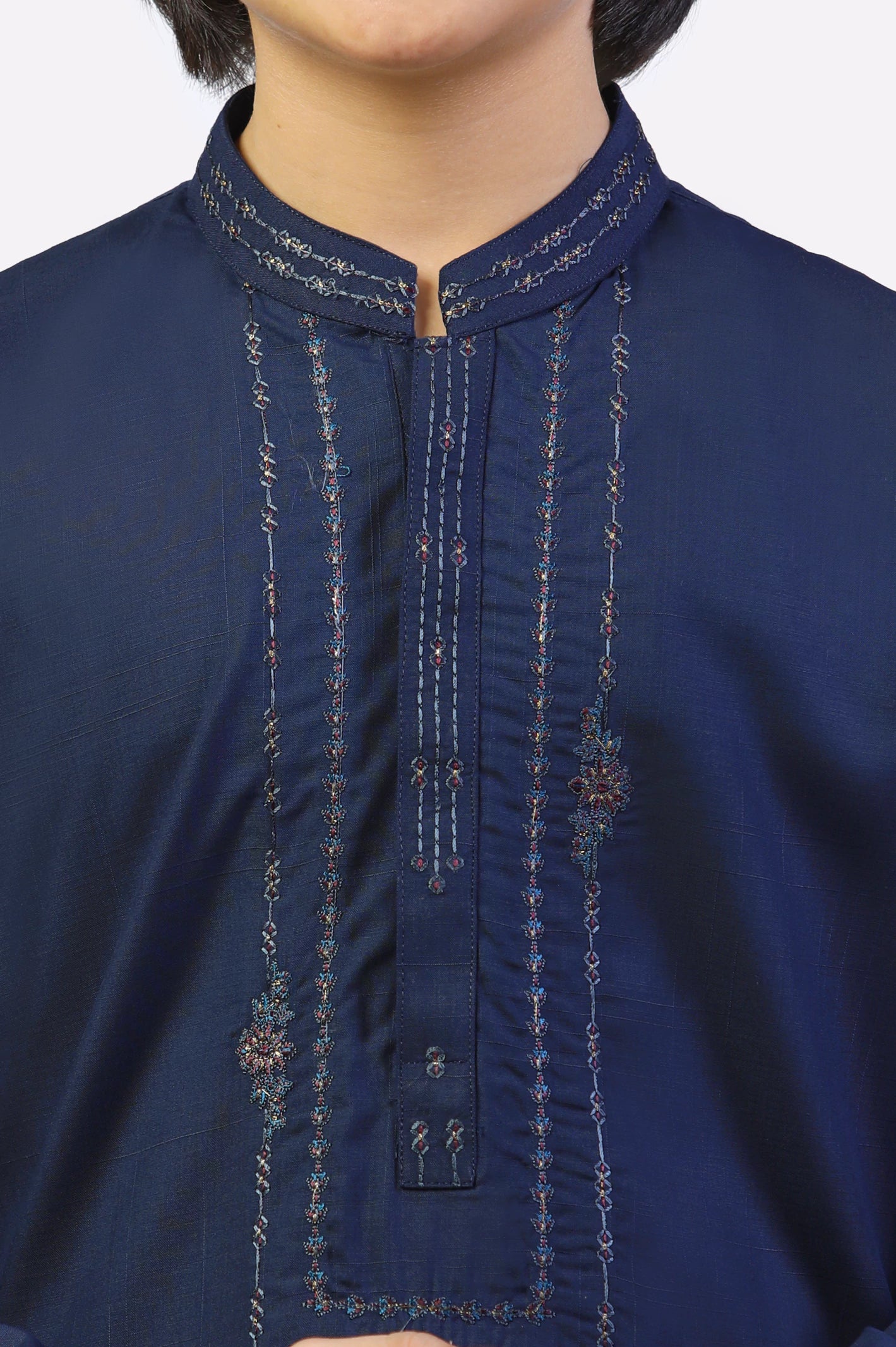 Dark Blue Boys Kameez Shalwar - Image 3