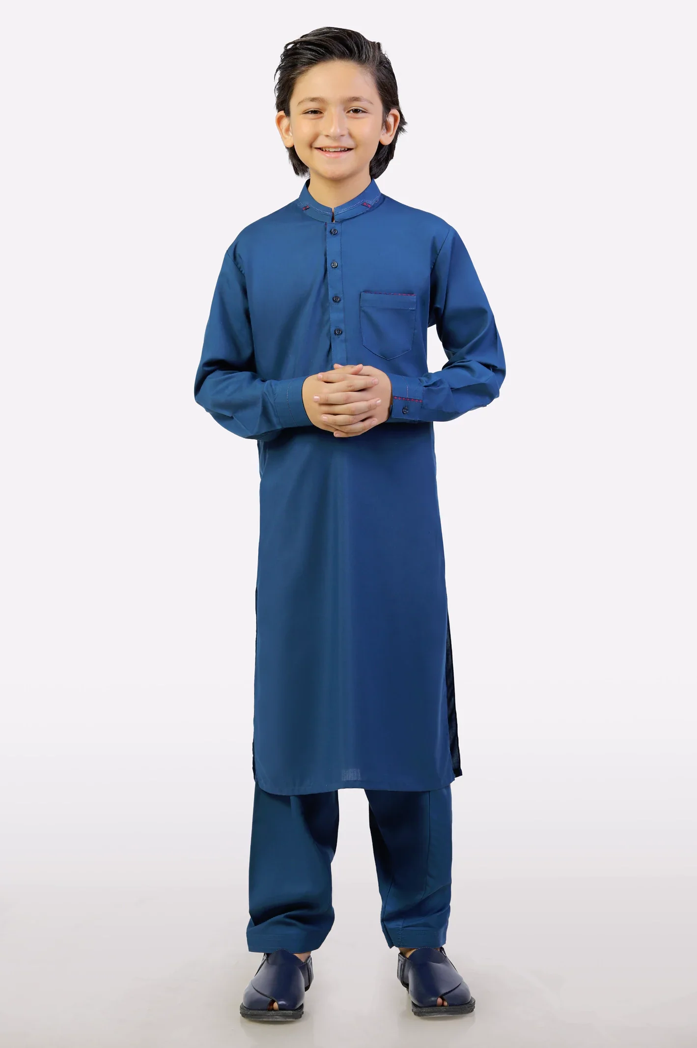 Royal Blue Boys Kameez Shalwar