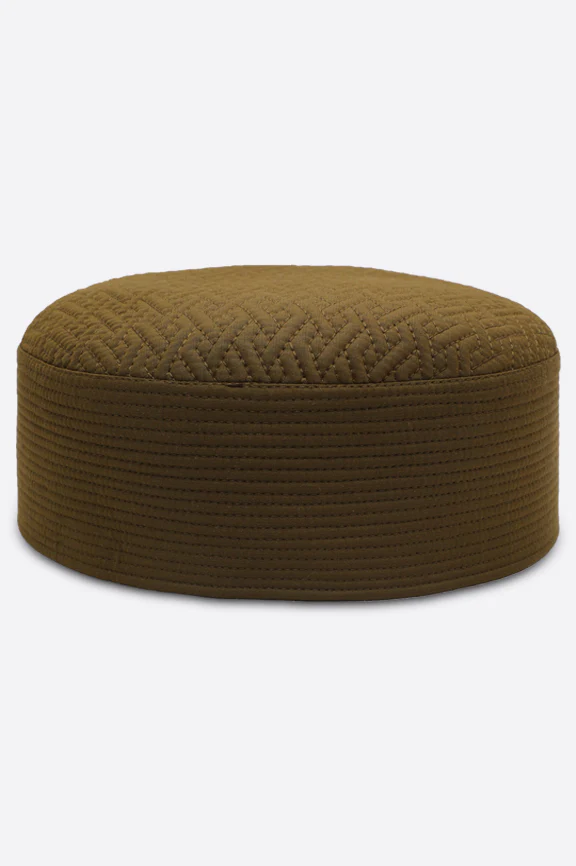 Brown Kufi Cap For Men