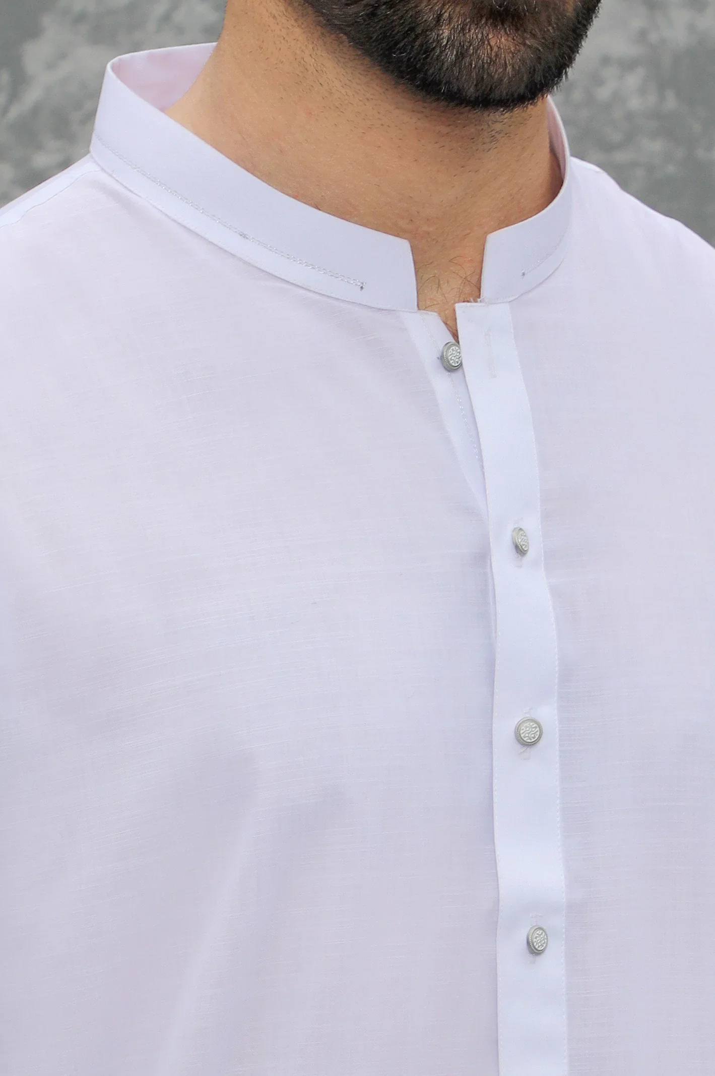 White Wash & Wear Shalwar Kameez - Image 3