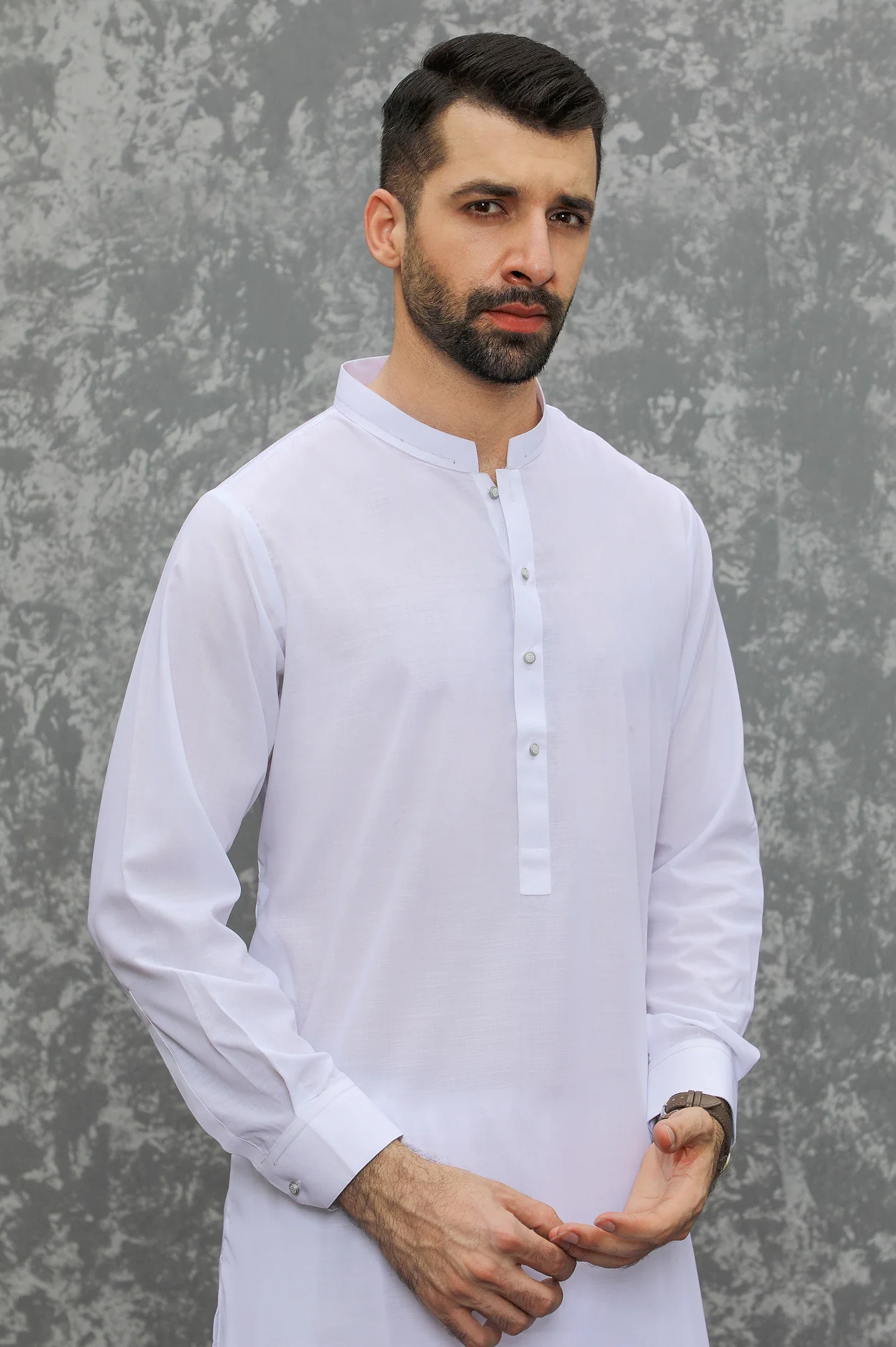 White Wash & Wear Shalwar Kameez - Image 4