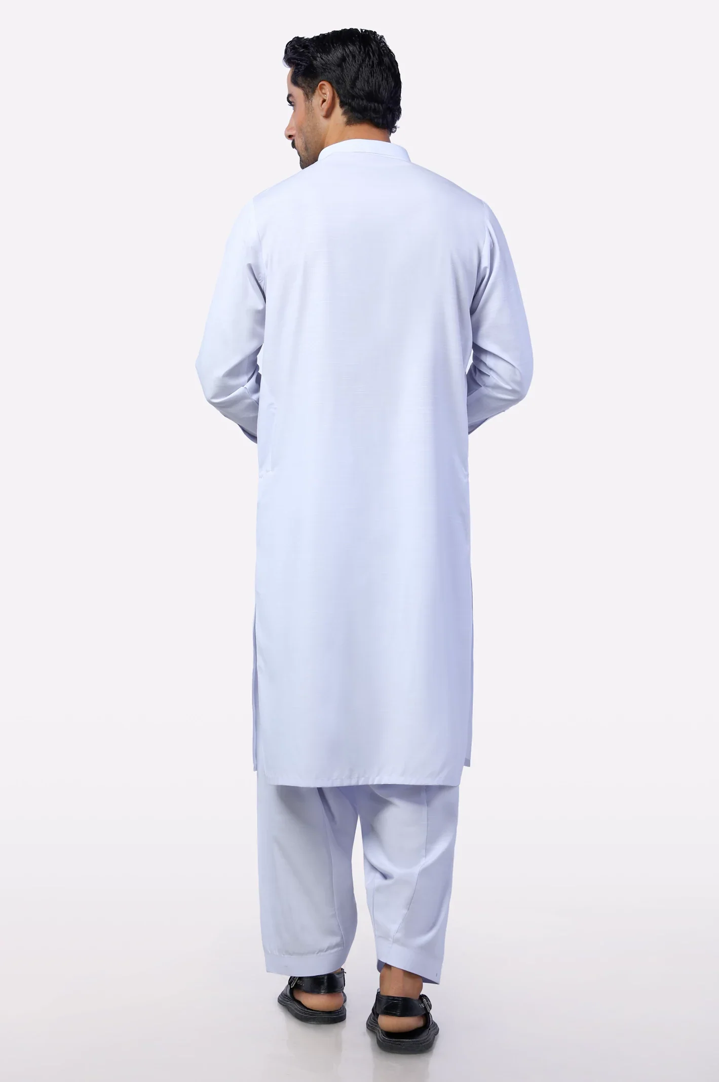 White Wash & Wear Shalwar Kameez - Image 4
