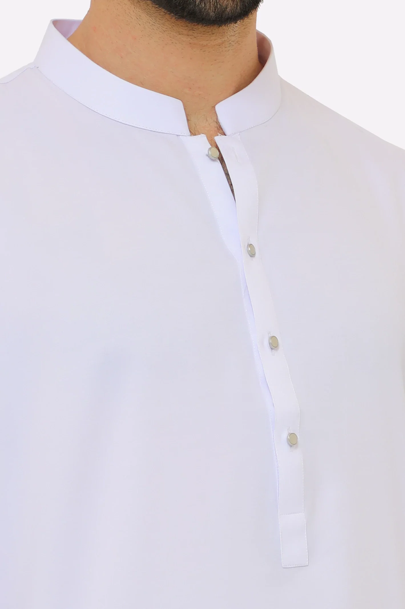 White Wash & Wear Shalwar Kameez - Image 3