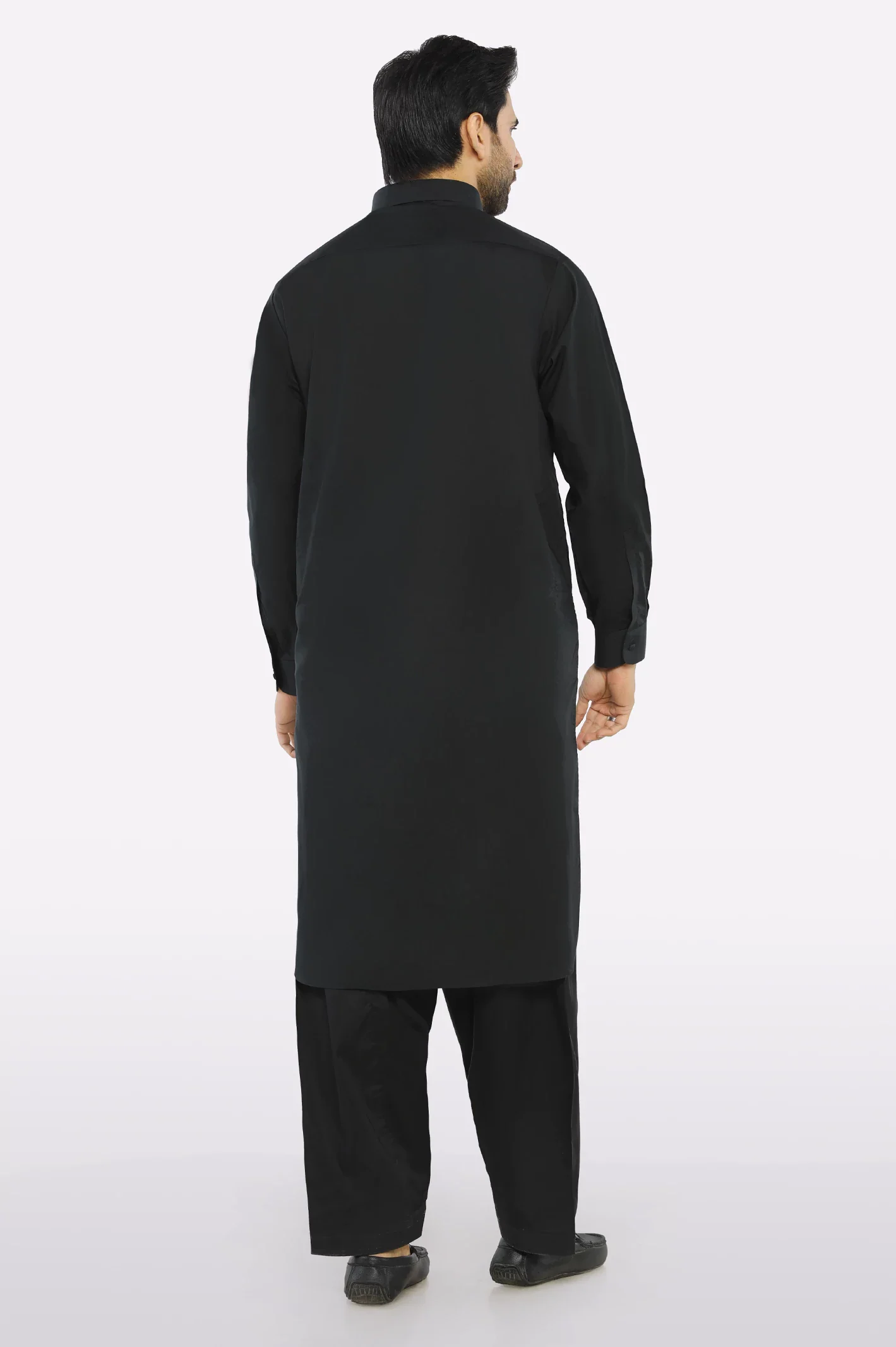 Black Cotton Shalwar Kameez - Image 4