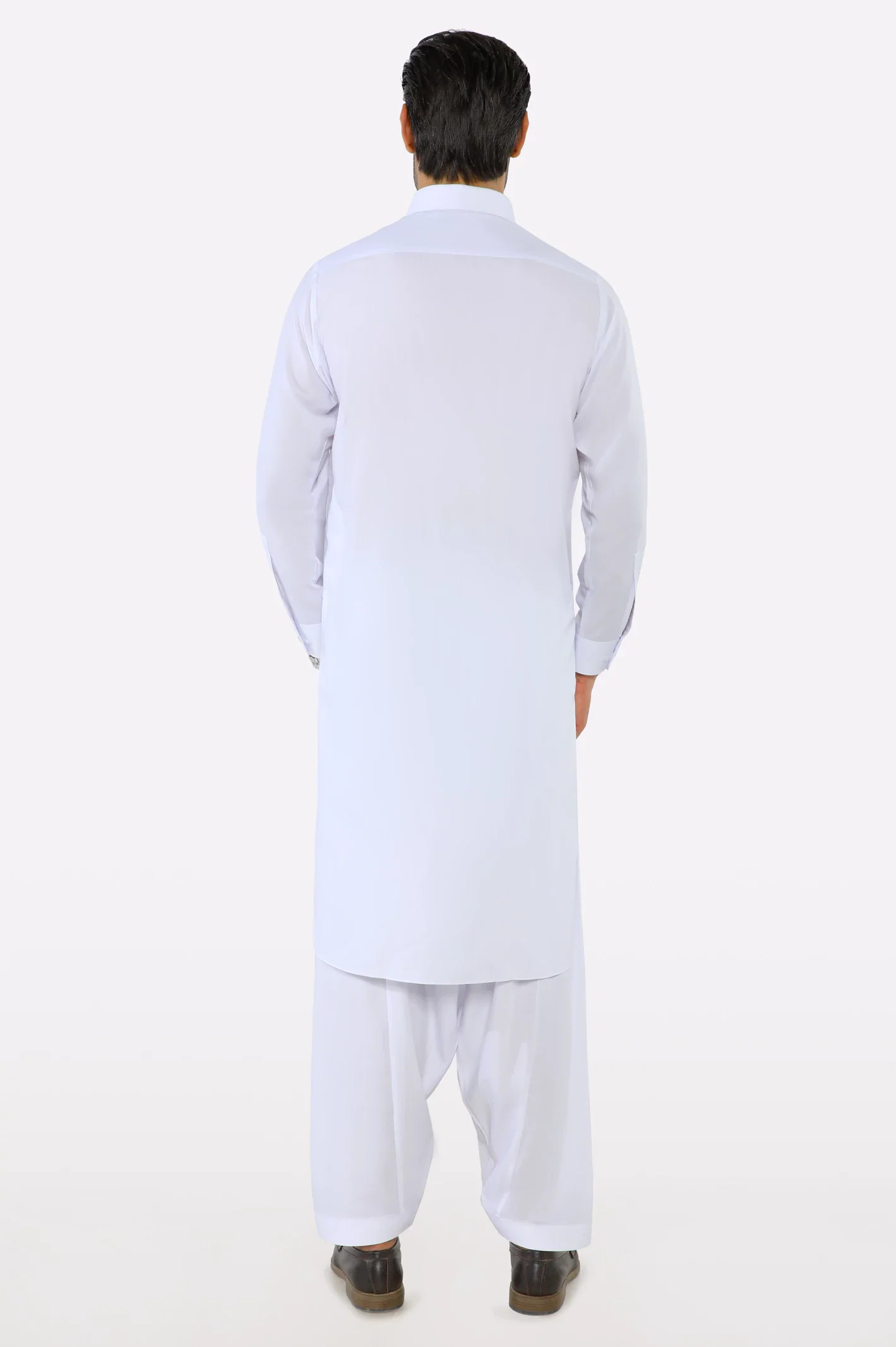 White Wash & Wear Shalwar Kameez - Image 4