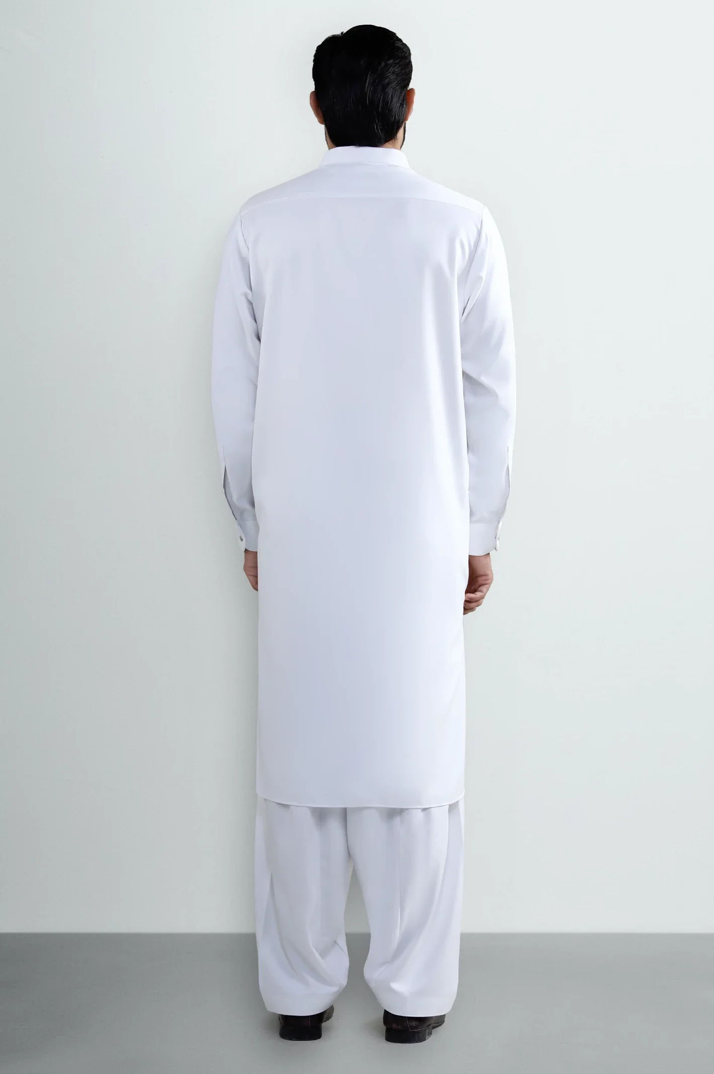White Wash & Wear Shalwar Kameez - Image 4