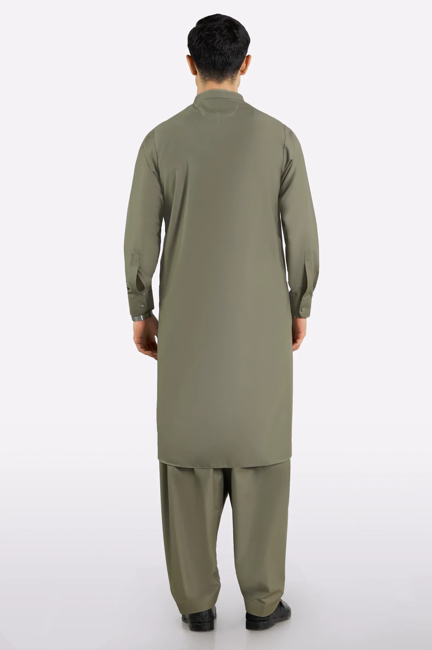 Beige Wash & Wear Shalwar Kameez - Image 4