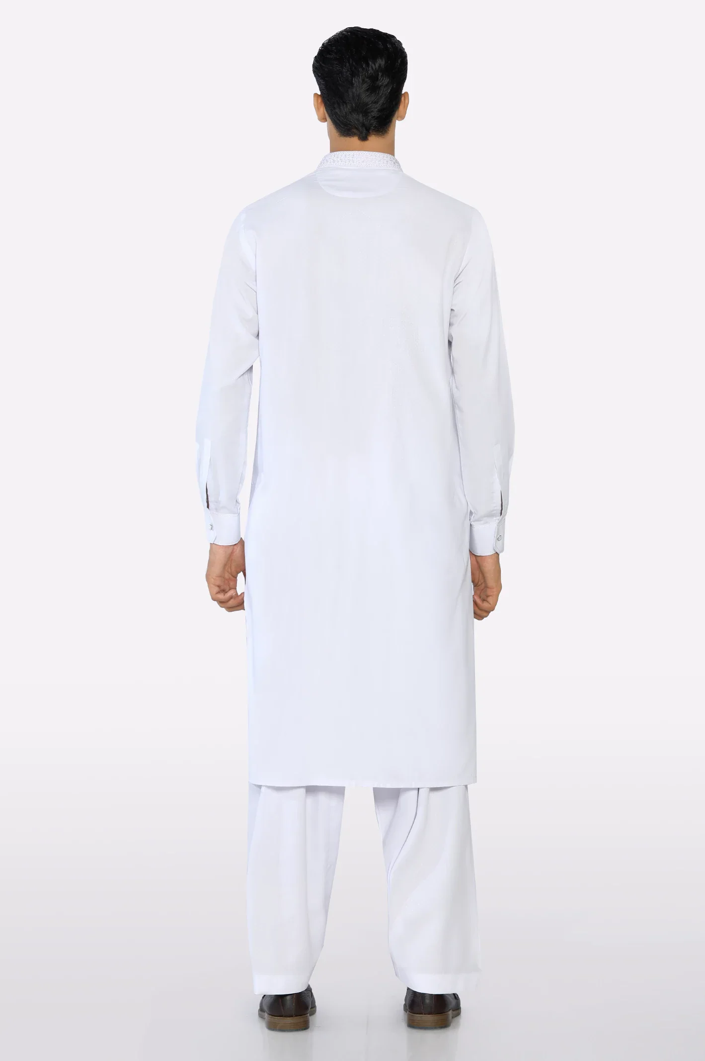 White Wash & Wear Shalwar Kameez - Image 4