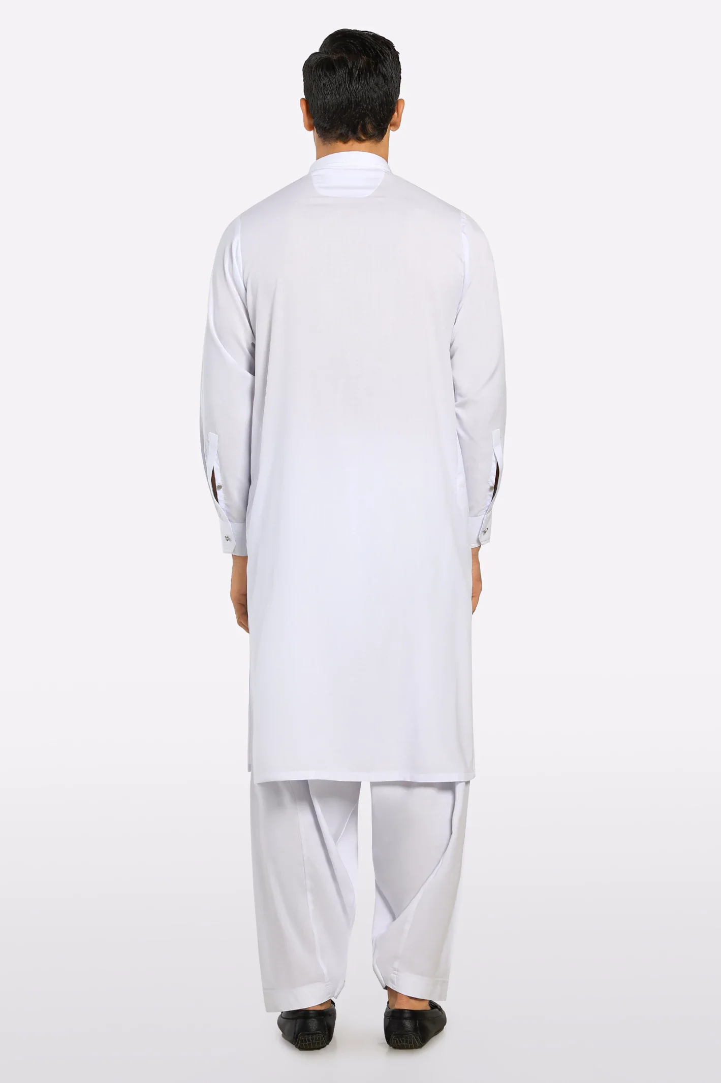 White Wash & Wear Shalwar Kameez - Image 4