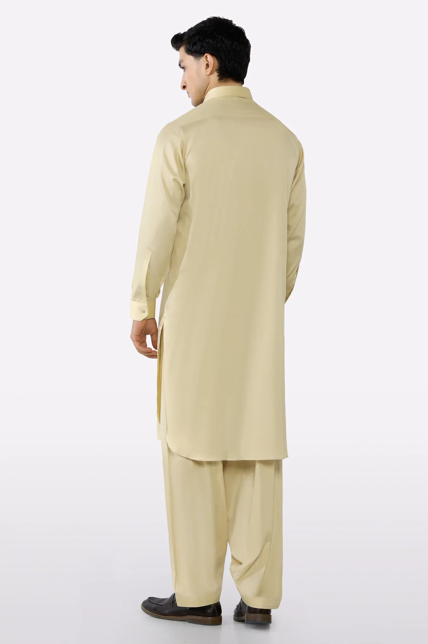 Fawn Cotton Shalwar Kameez - Image 4