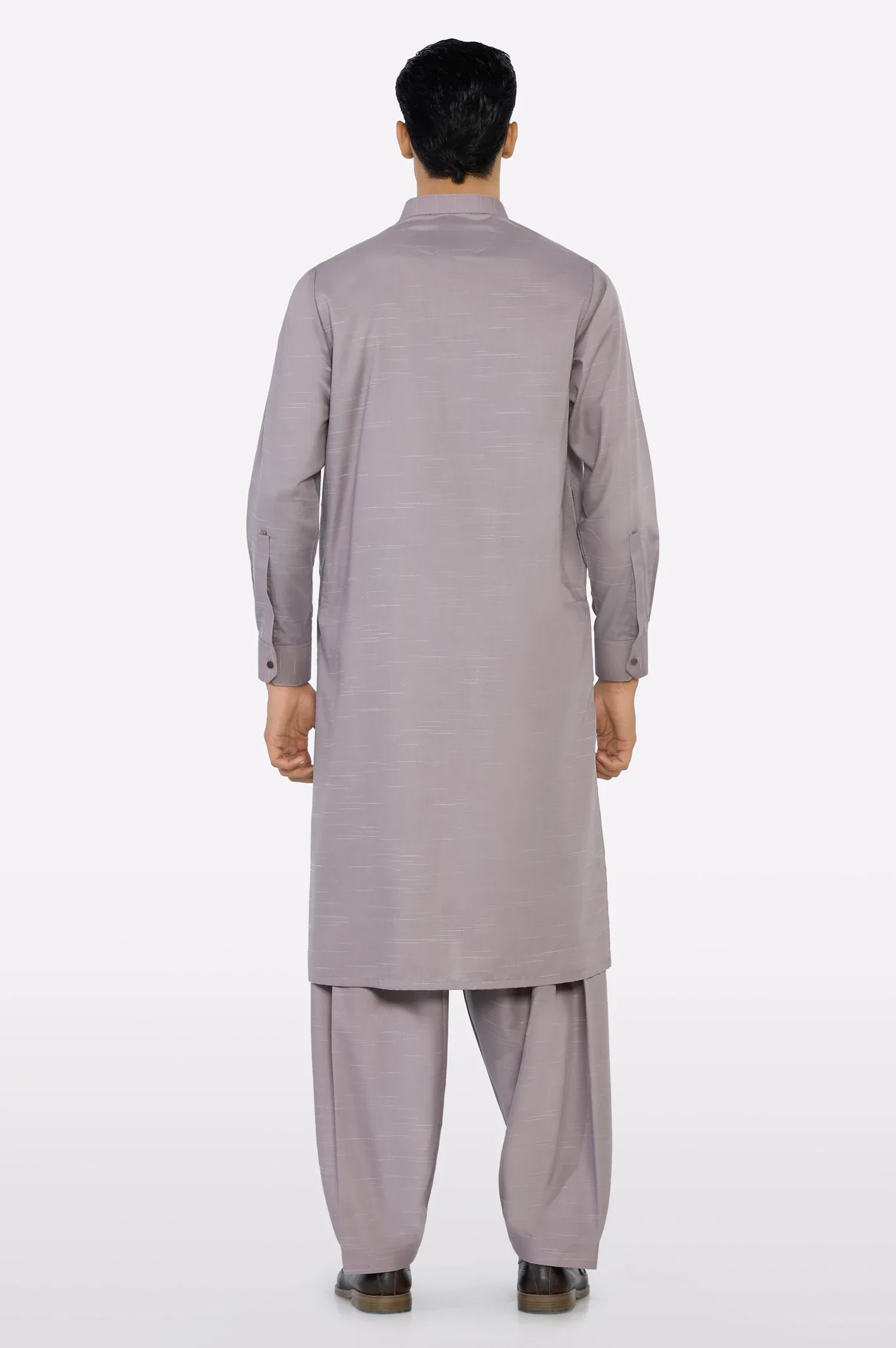 Light Purple Wash & Wear Shalwar Kameez - Image 4