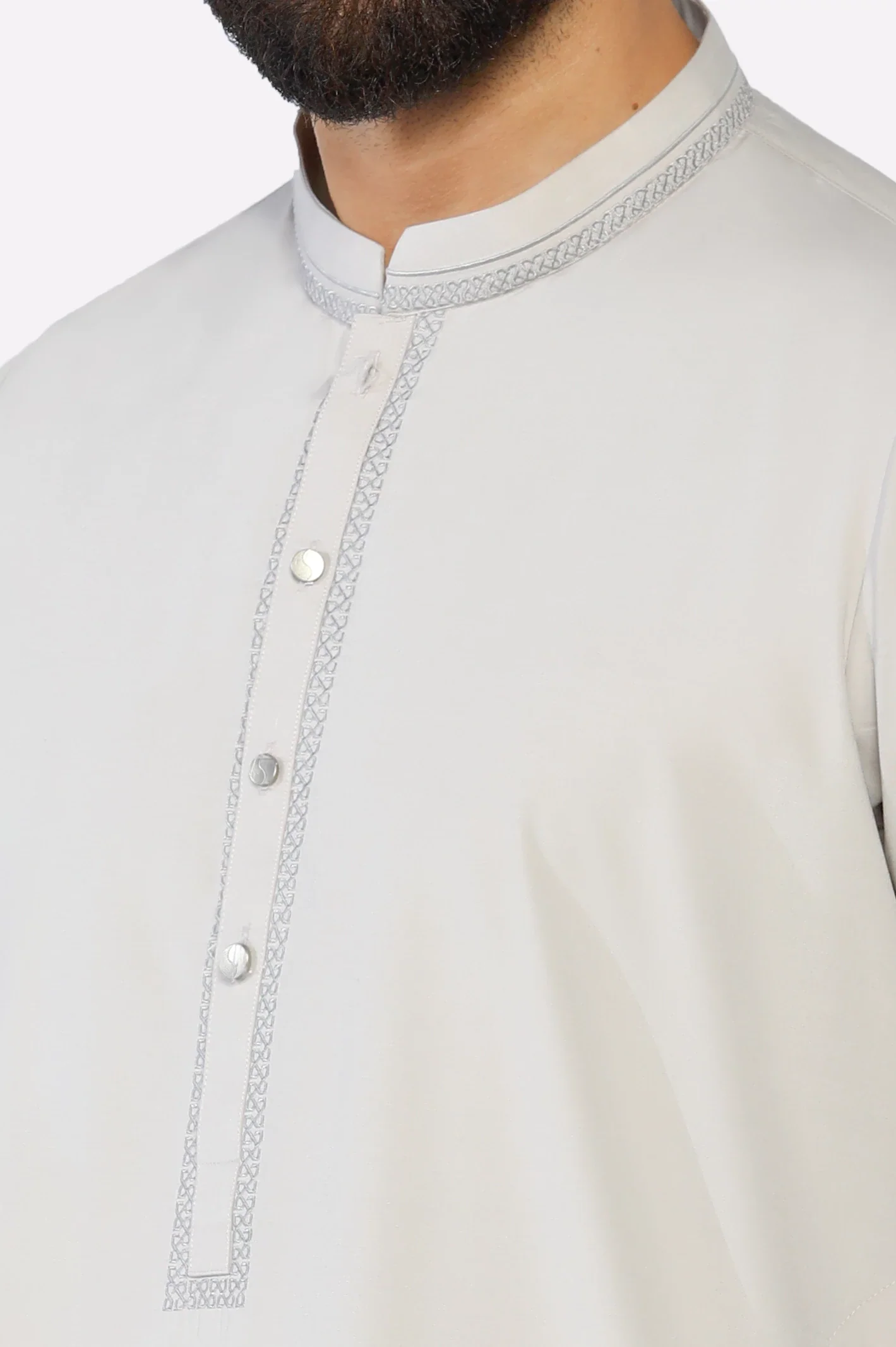 Beige Wash & Wear Shalwar Kameez - Image 3