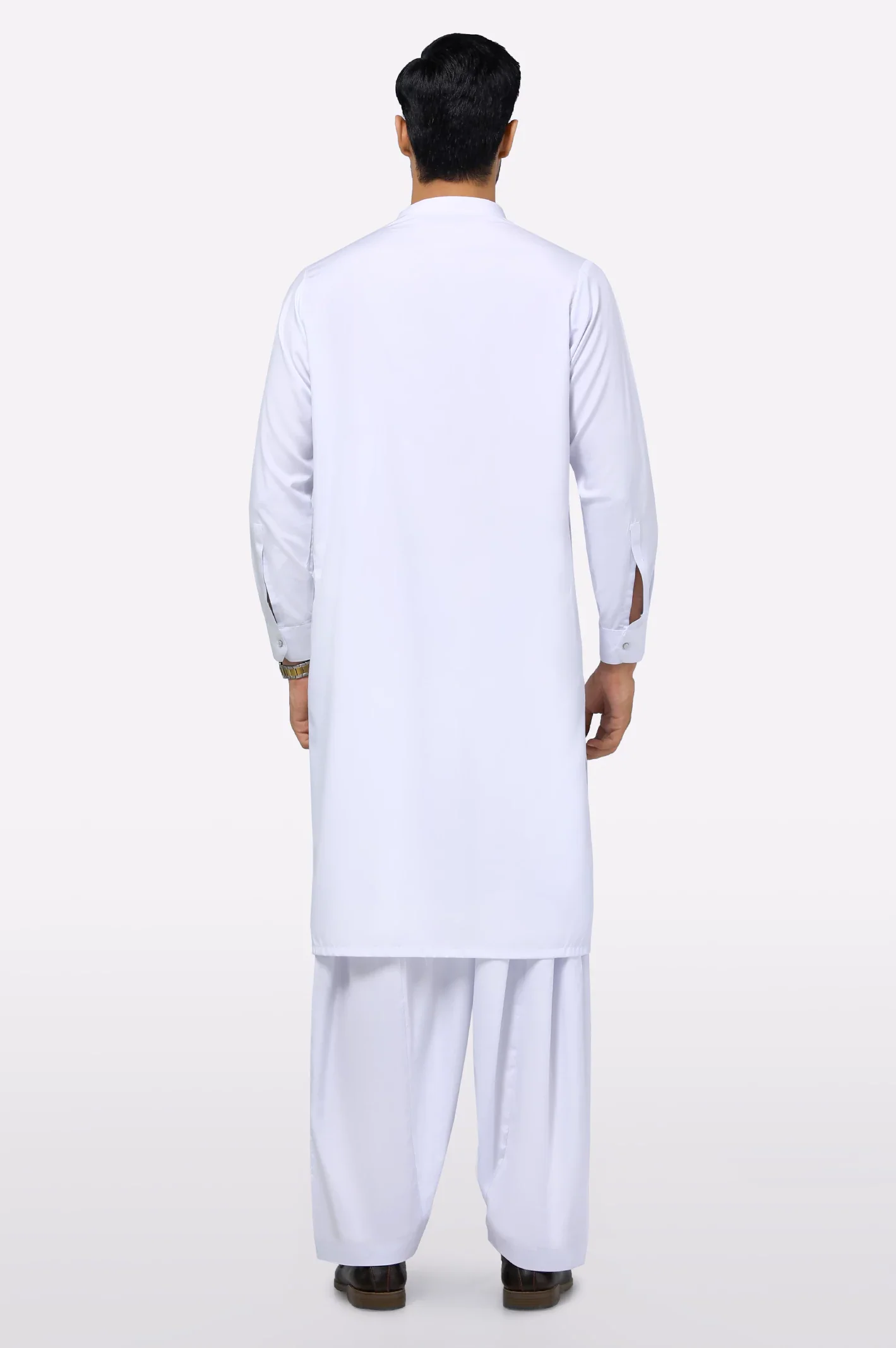 White Wash & Wear Shalwar Kameez - Image 4