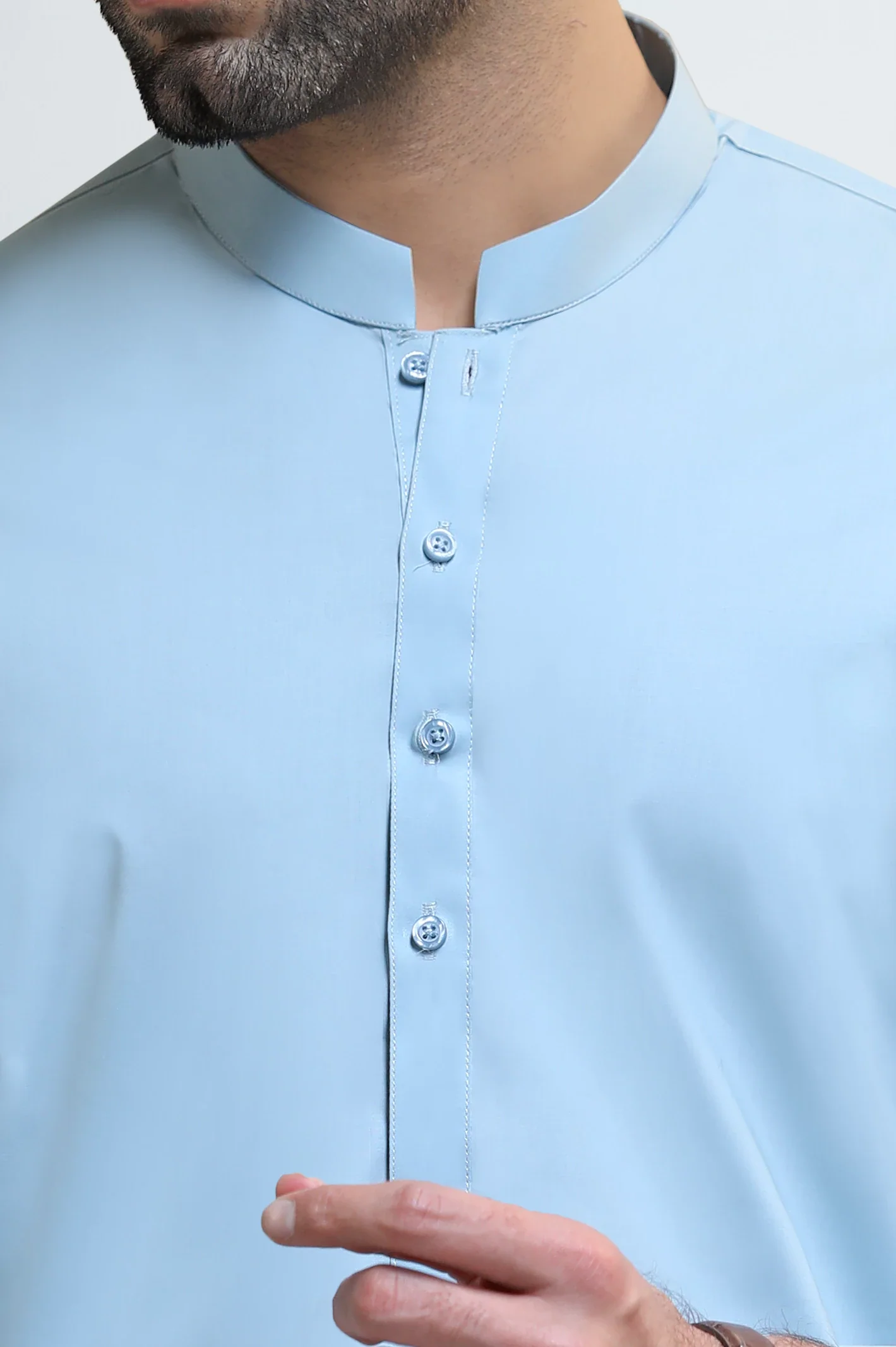 Medium Green Cotton Shalwar Kameez - Image 3