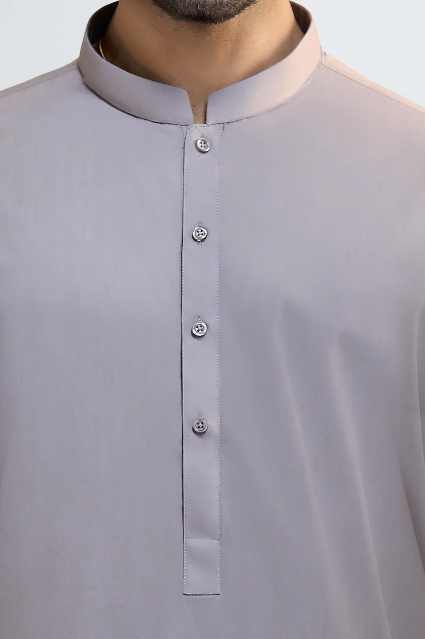 Grey Cotton Shalwar Kameez - Image 3