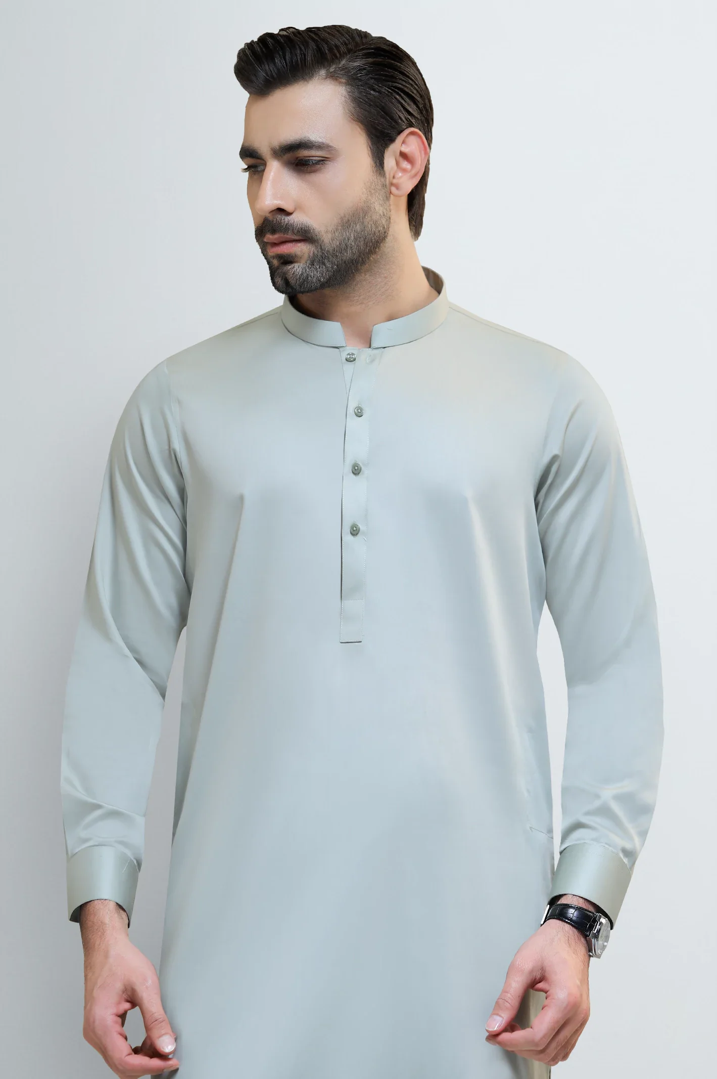 Light Green Cotton Shalwar Kameez